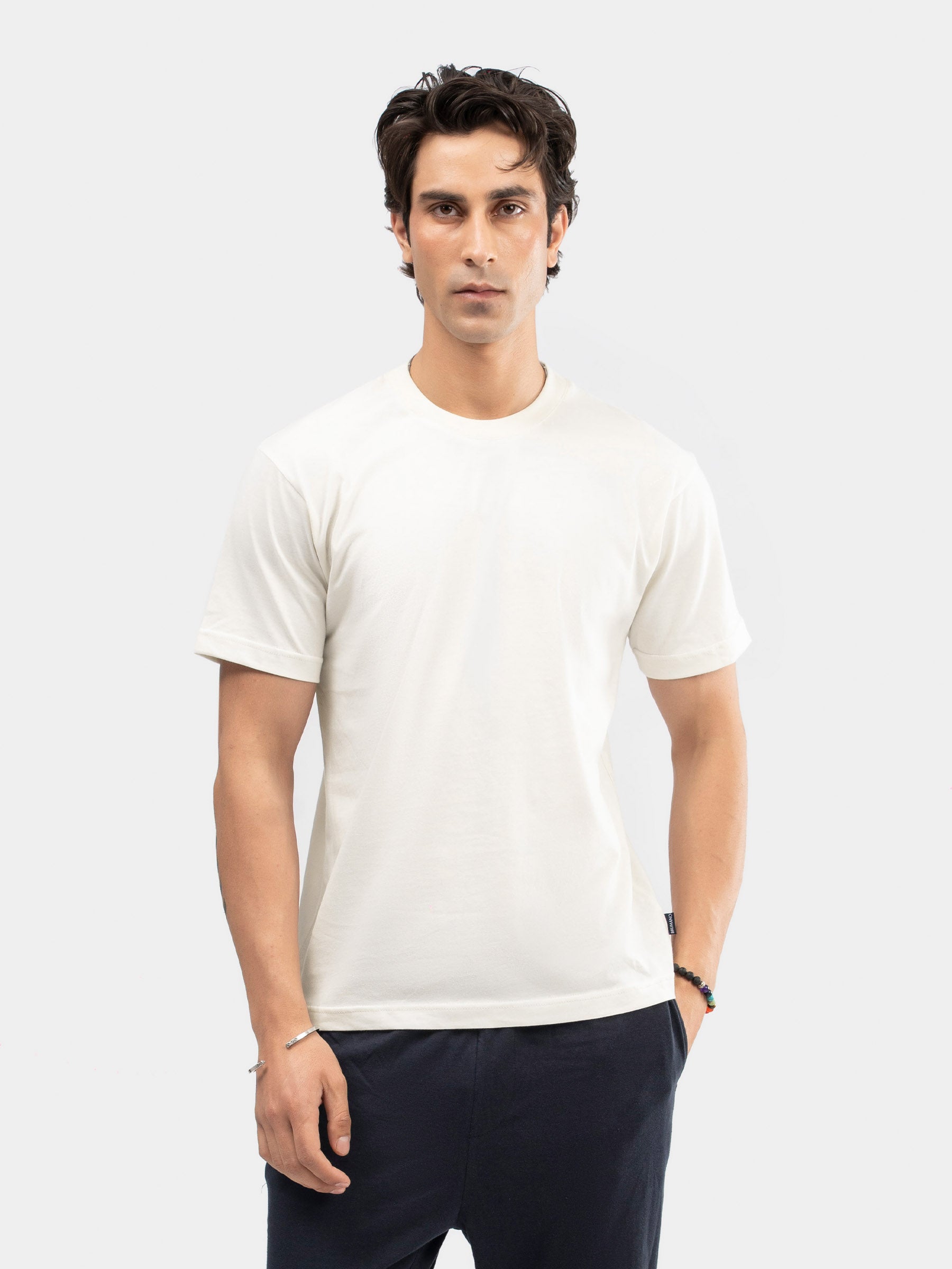 Vanilla Regular Fit Crew Neck T-Shirt