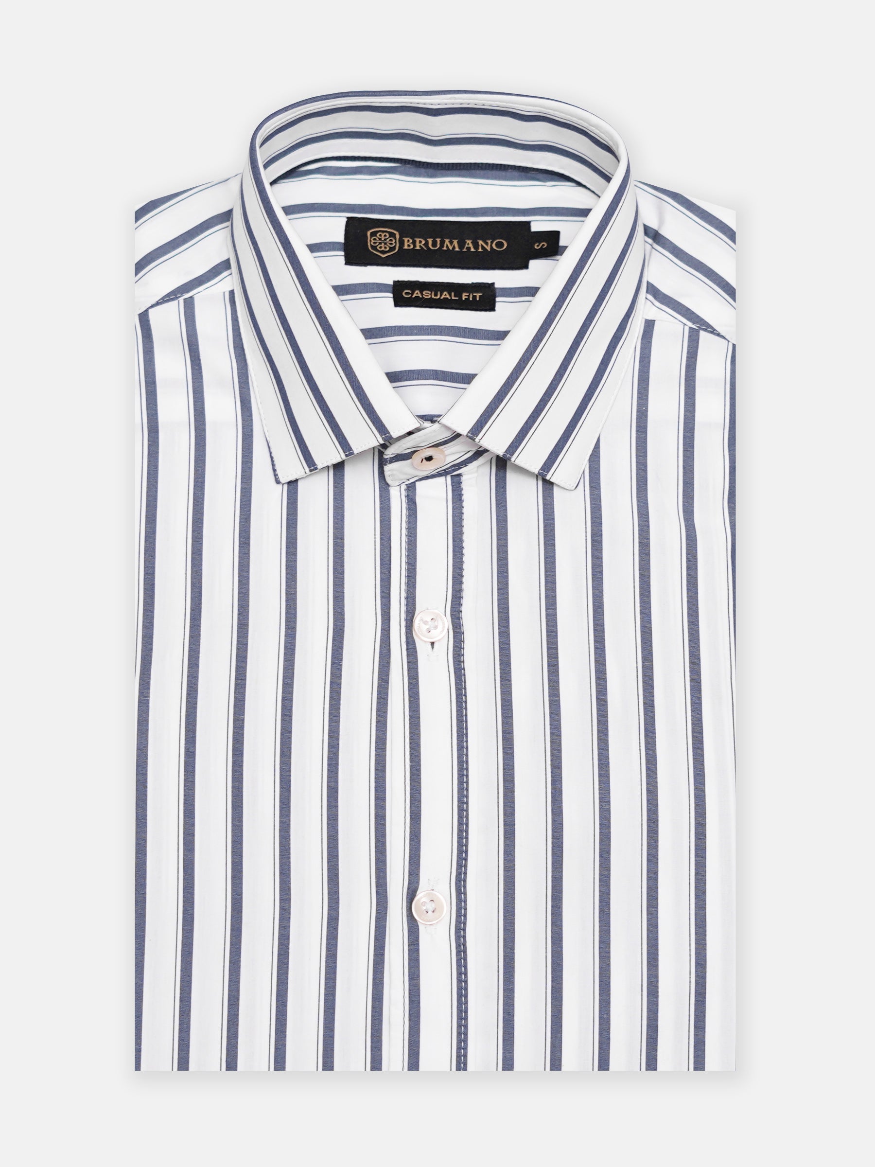 White Bengal Striped Formal Shirt