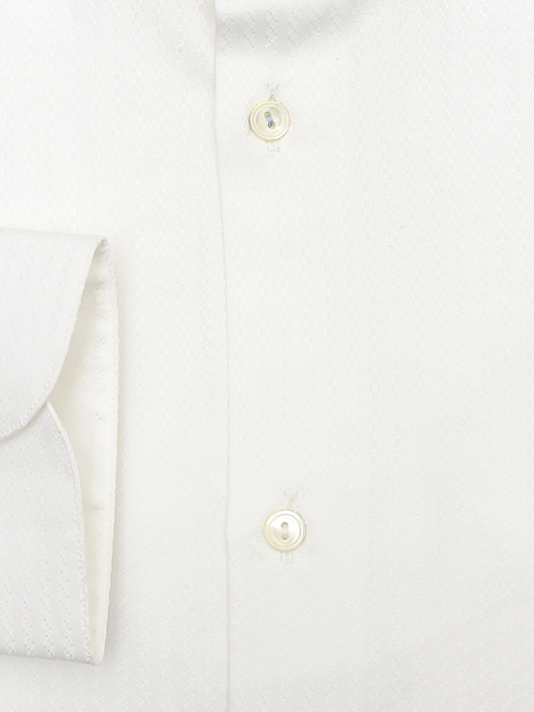 White Herringbone Formal Shirt