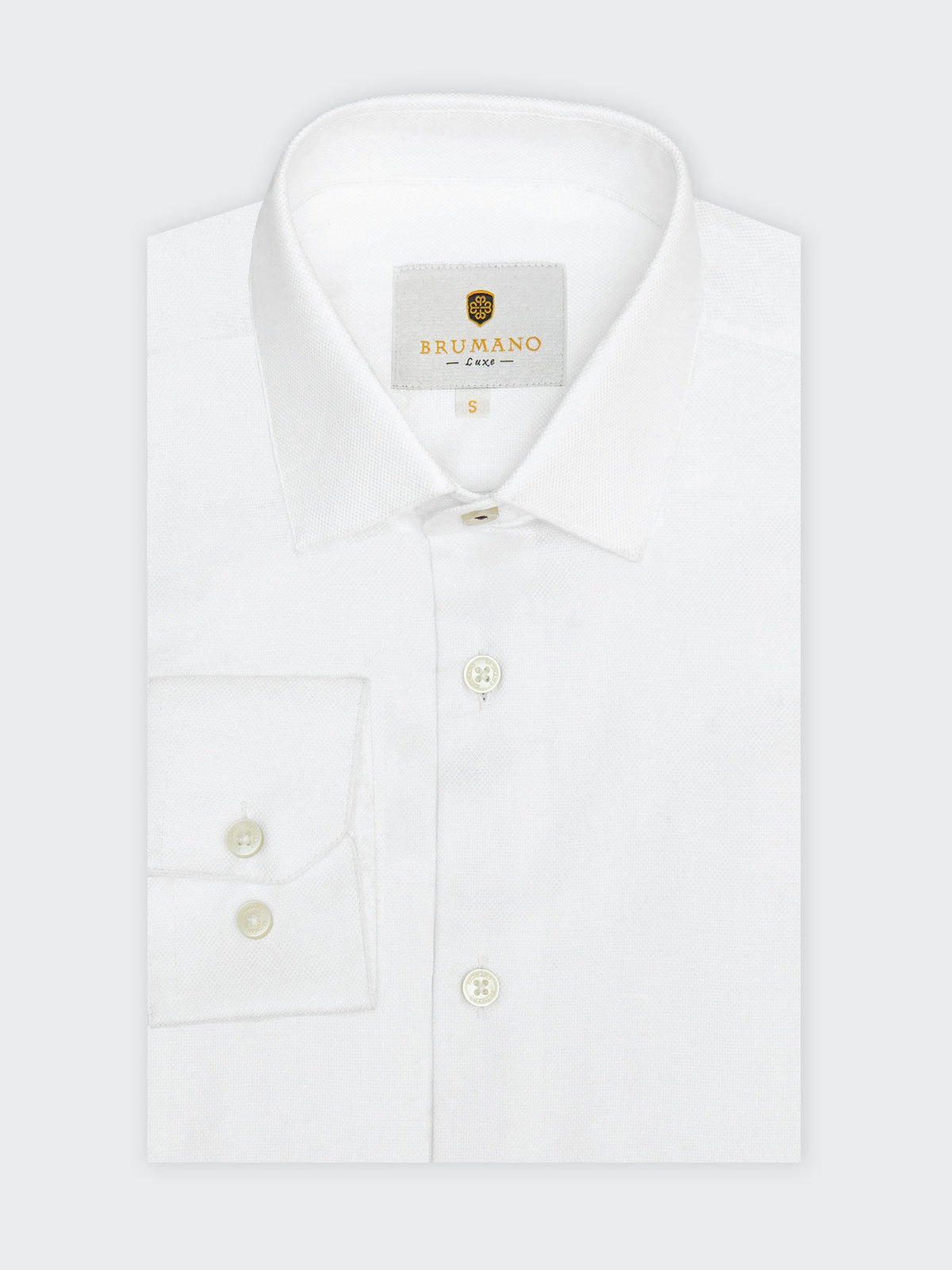 White Structured Formal Shirt - Luxe