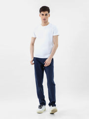 White 100% Combed Cotton Crew Neck T-Shirt