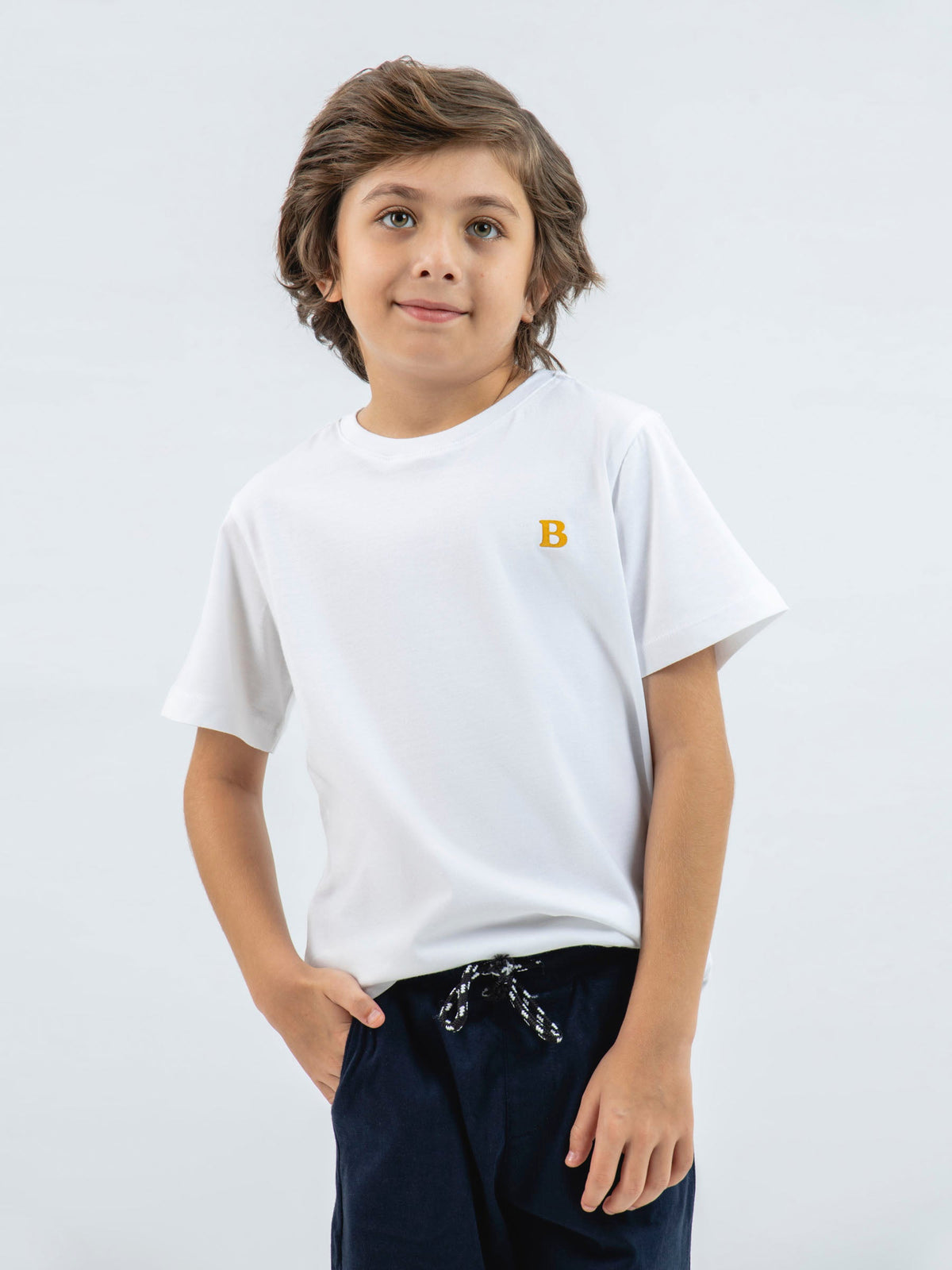 White 100% Cotton Casual Tee