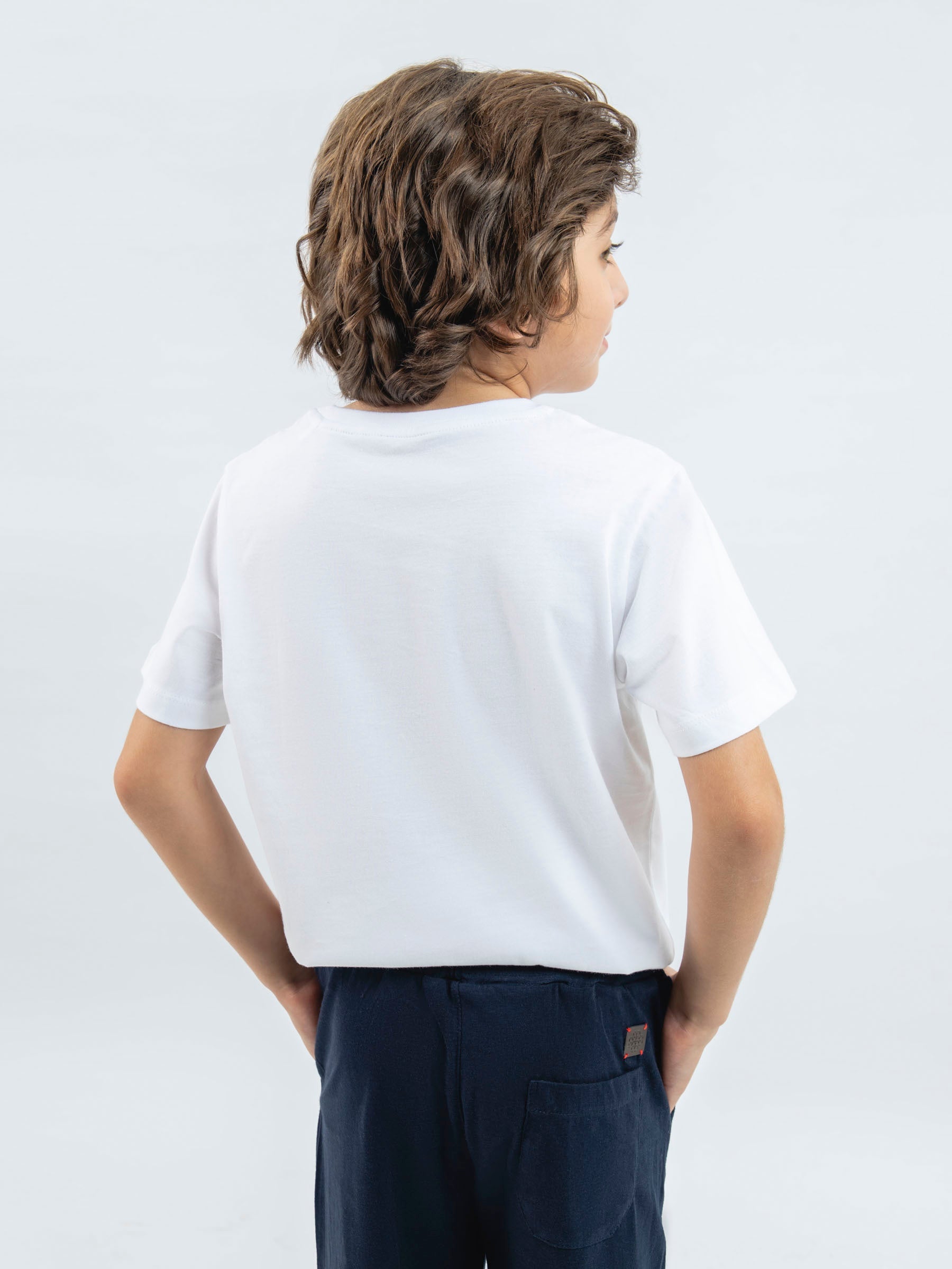 White 100% Cotton Casual Tee