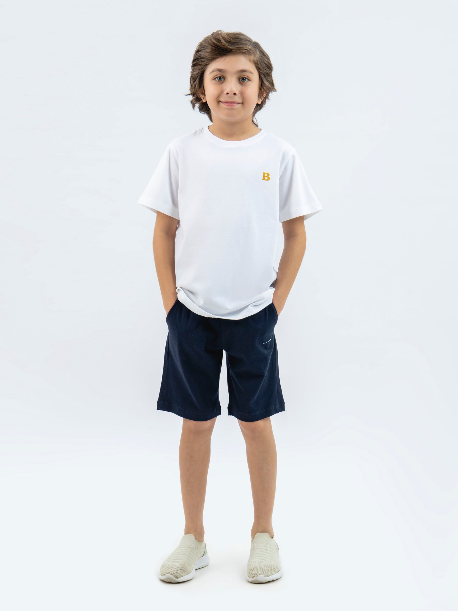 White 100% Cotton Casual Tee