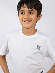White Basic Crew Neck Casual T-Shirt