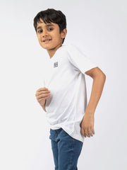 White Basic Crew Neck Casual T-Shirt