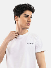 White Basic Crew Neck T-Shirt