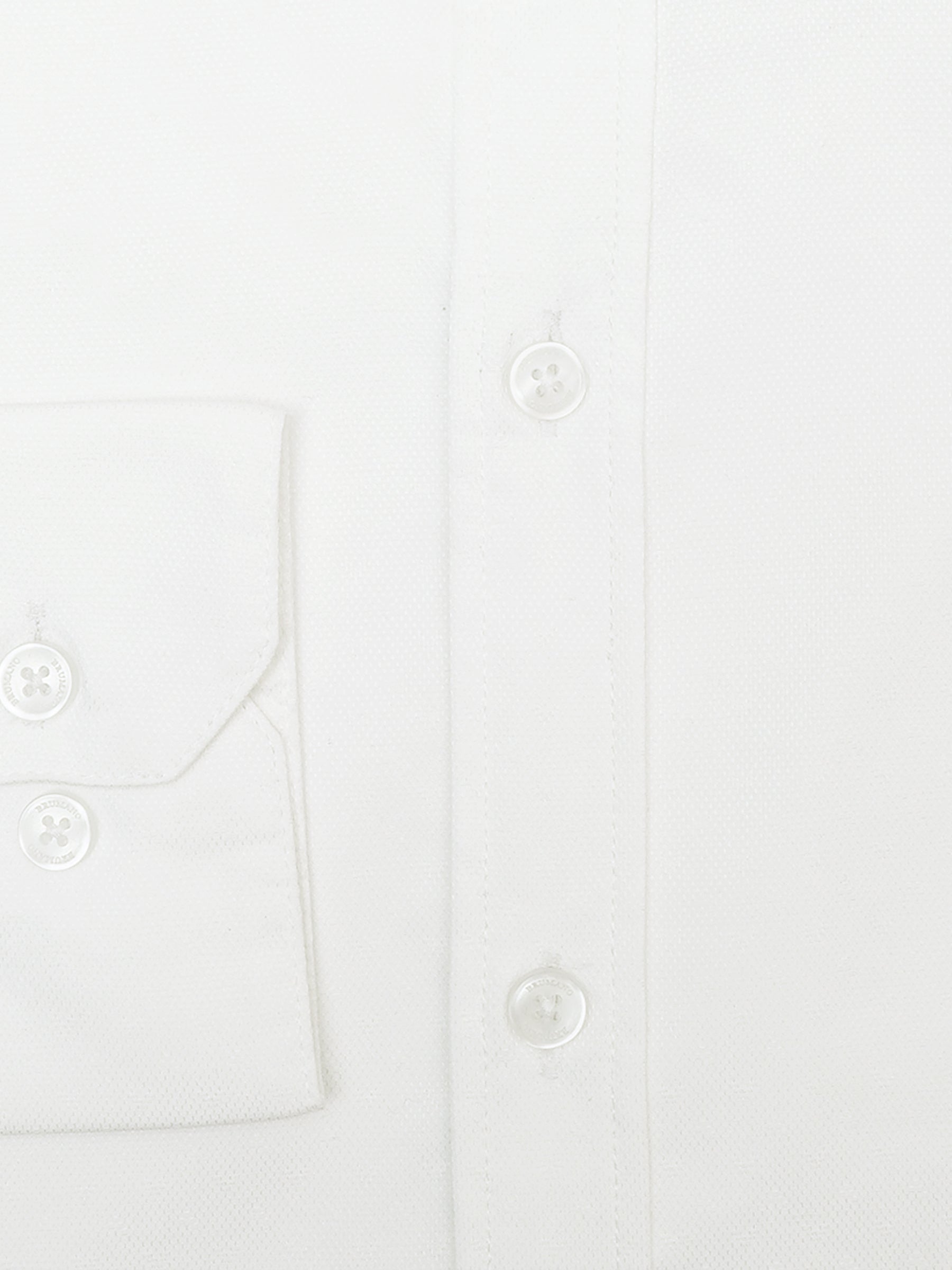 White Dobby Structured Formal Shirt - Luxe