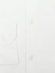 White Dobby Structured Formal Shirt - Luxe