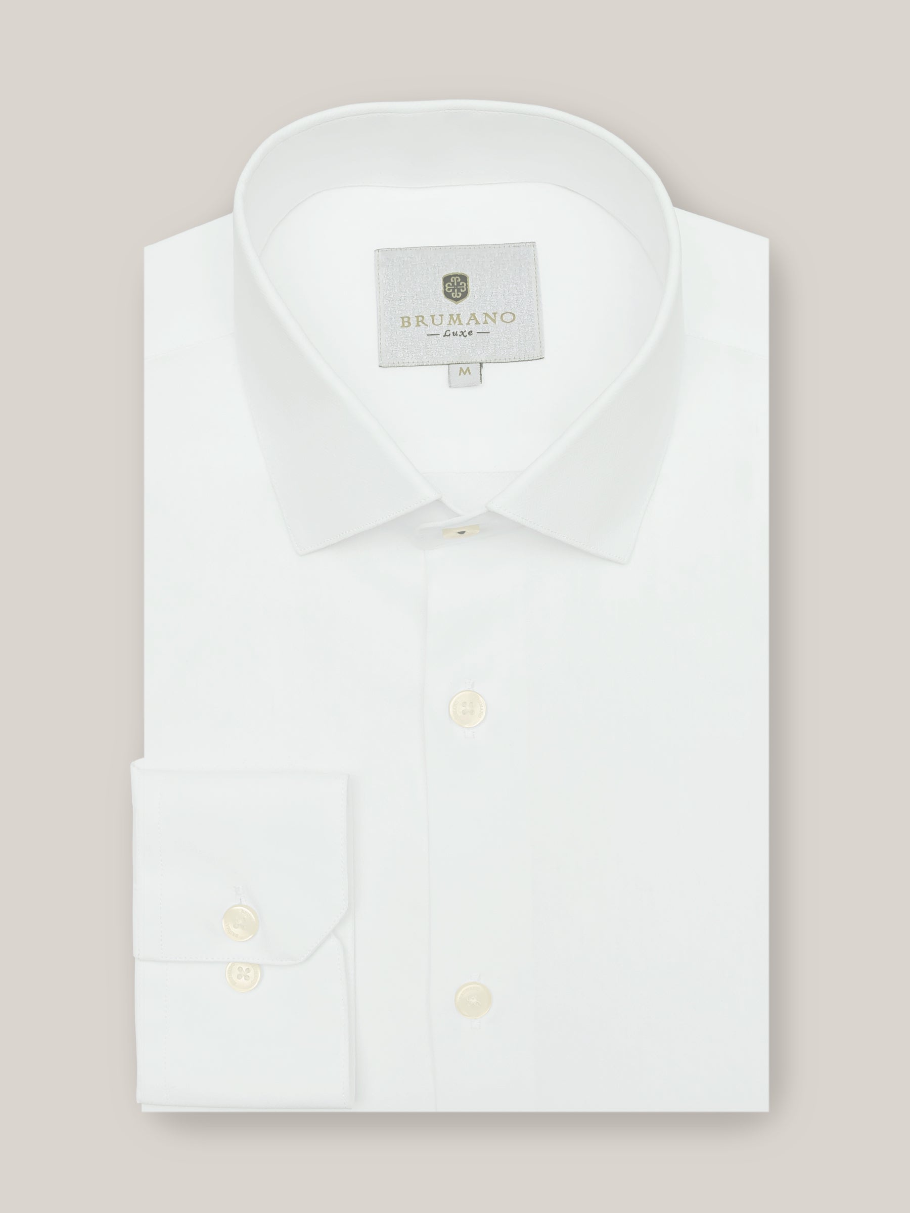 White Herringbone Light Weight Formal Shirt