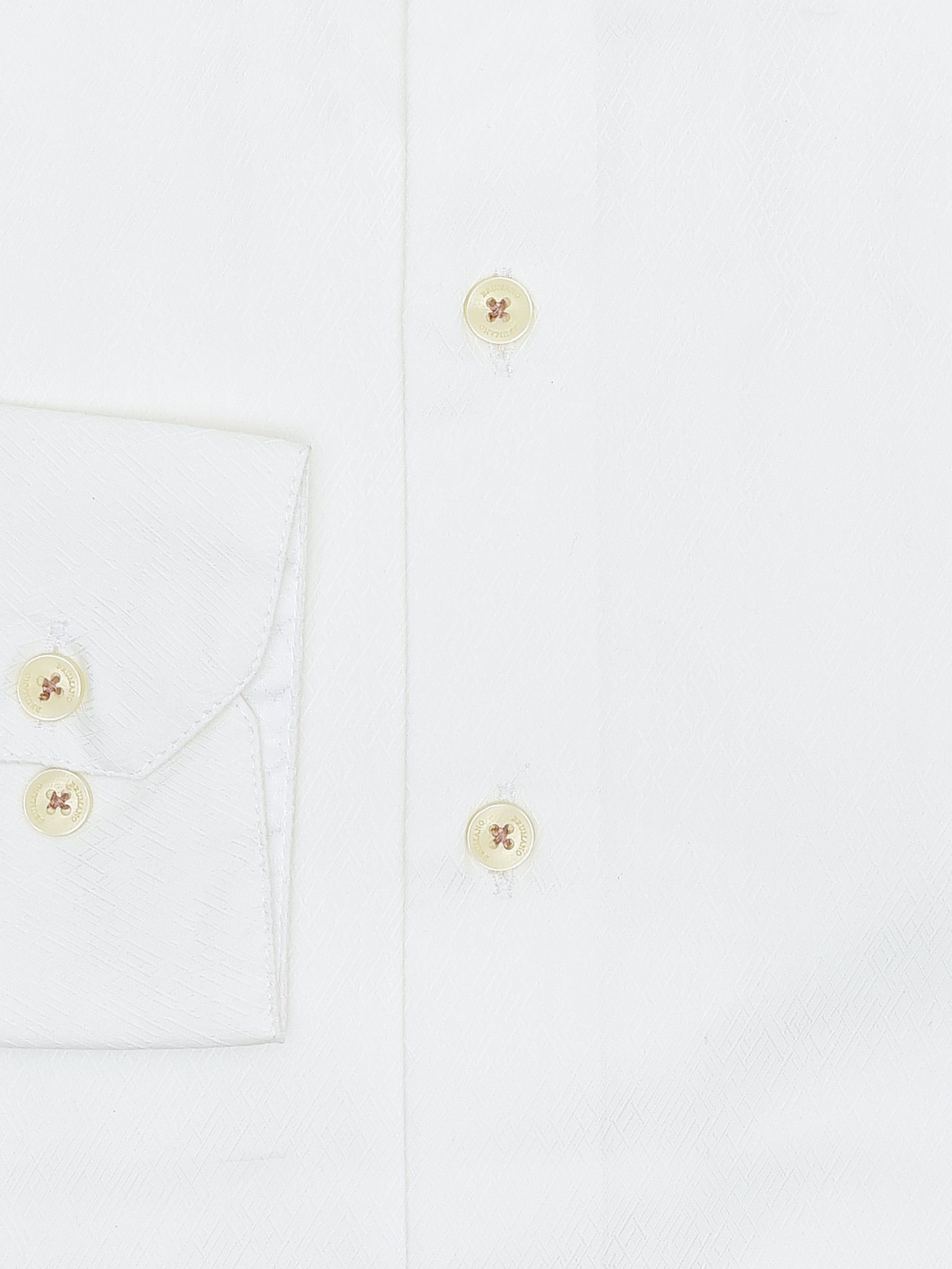 White Jacquard Patterned Formal Shirt - Luxe