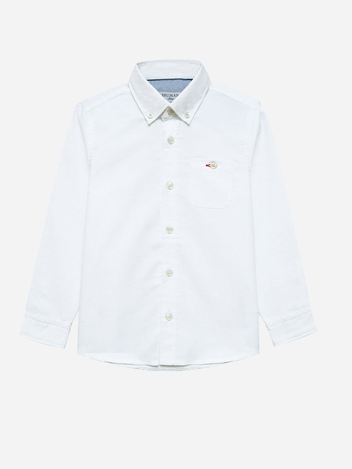 White Oxford Button Down Casual Shirt - Junior