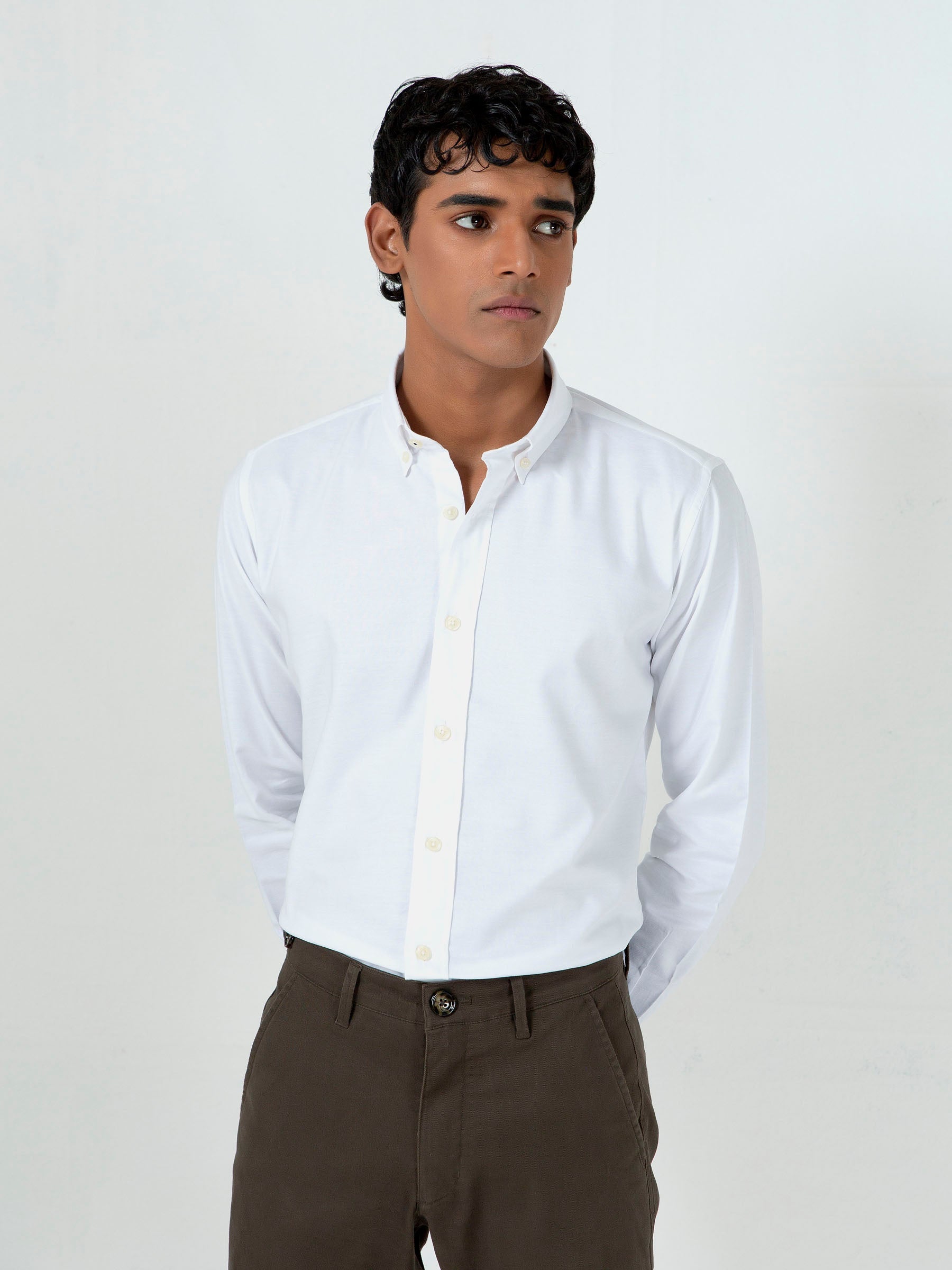 White Oxford Button Down Shirt