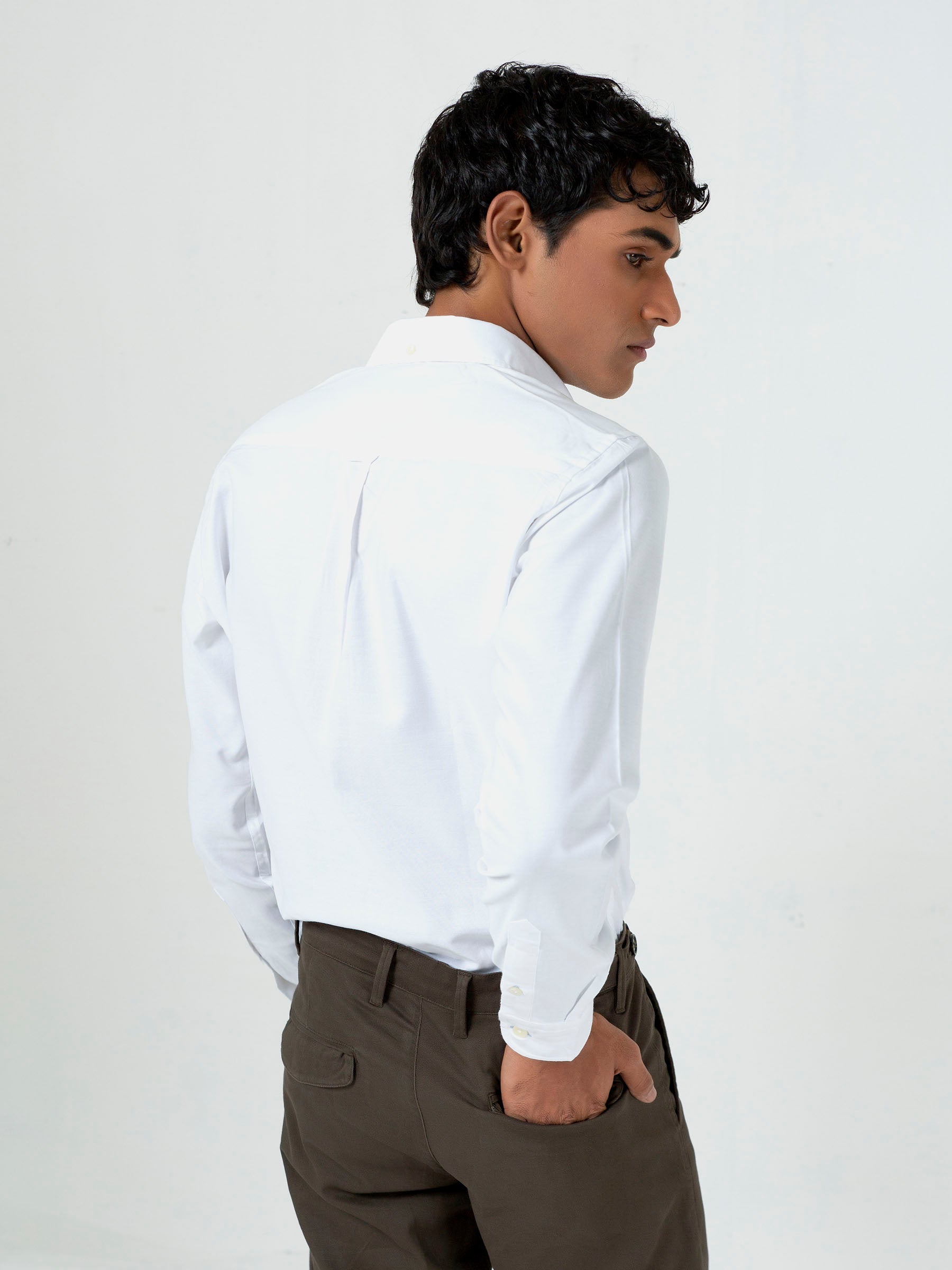 White Oxford Button Down Shirt