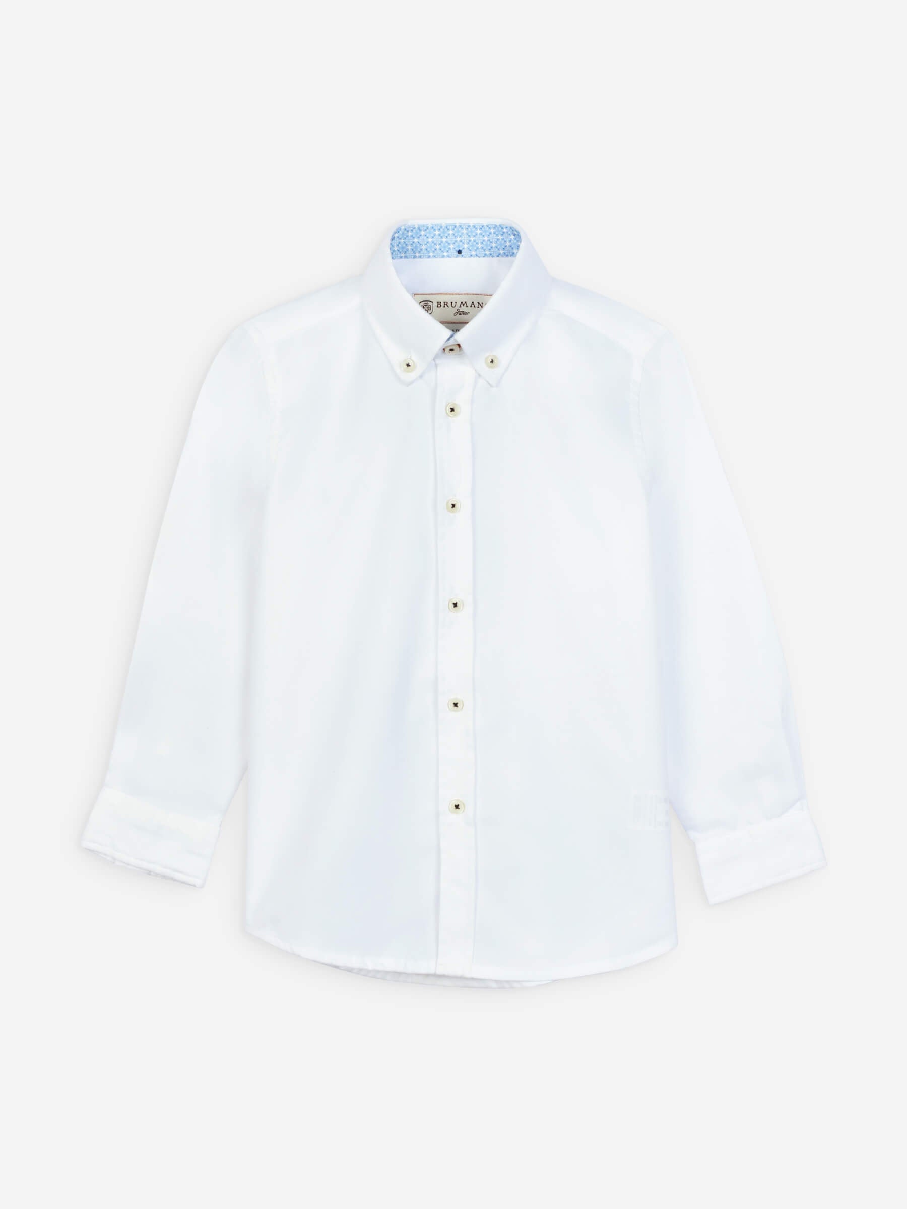 White Oxford Long Sleeve Casual Shirt