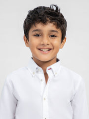 White Oxford Long Sleeve Casual Shirt