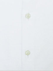 White Satin Shirt With High Collar