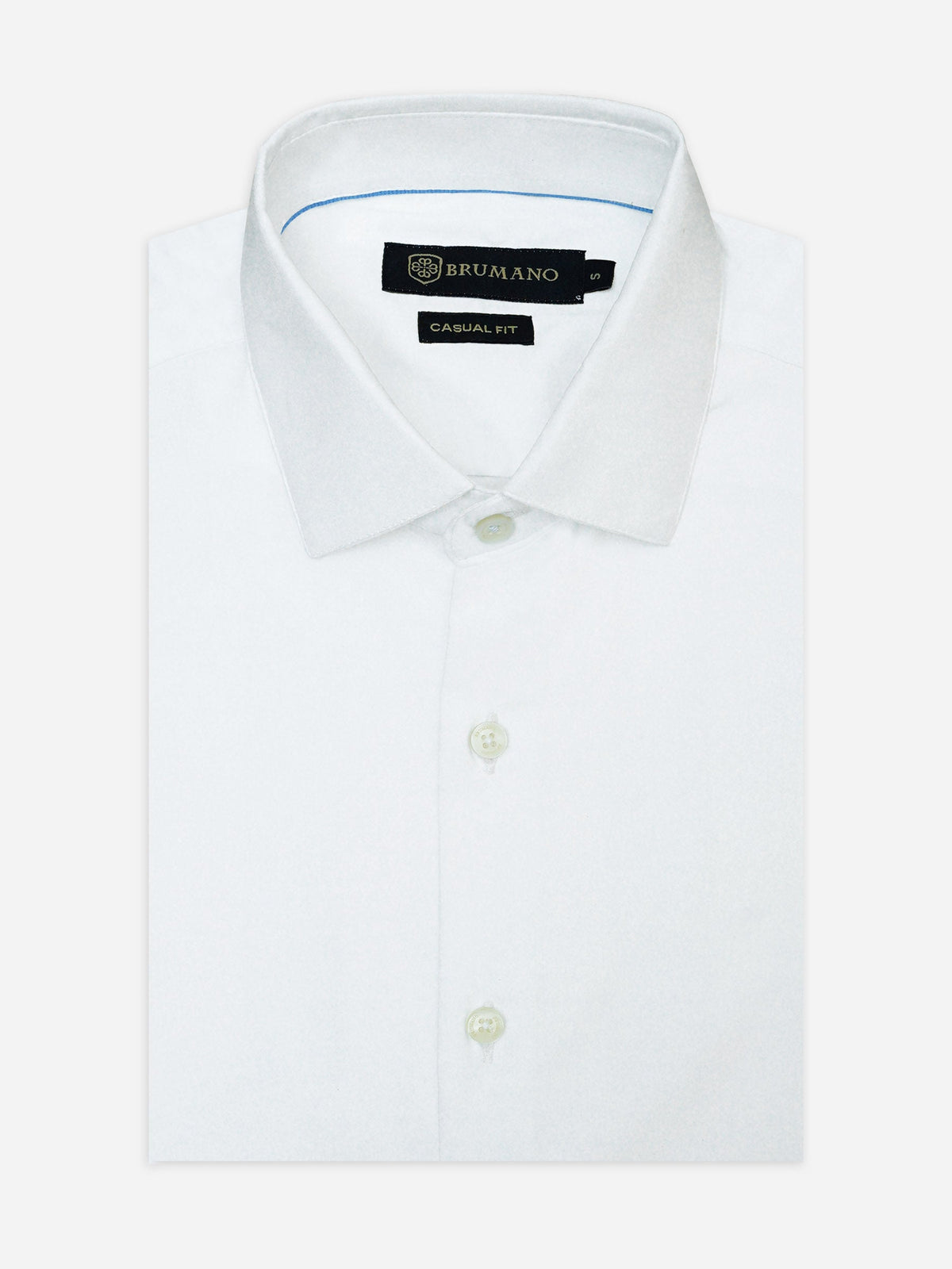 White Satin Shirt With High Collar