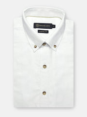 White Structured Button Down Shirt