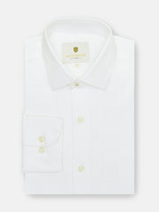White Structured Formal Shirt - Luxe