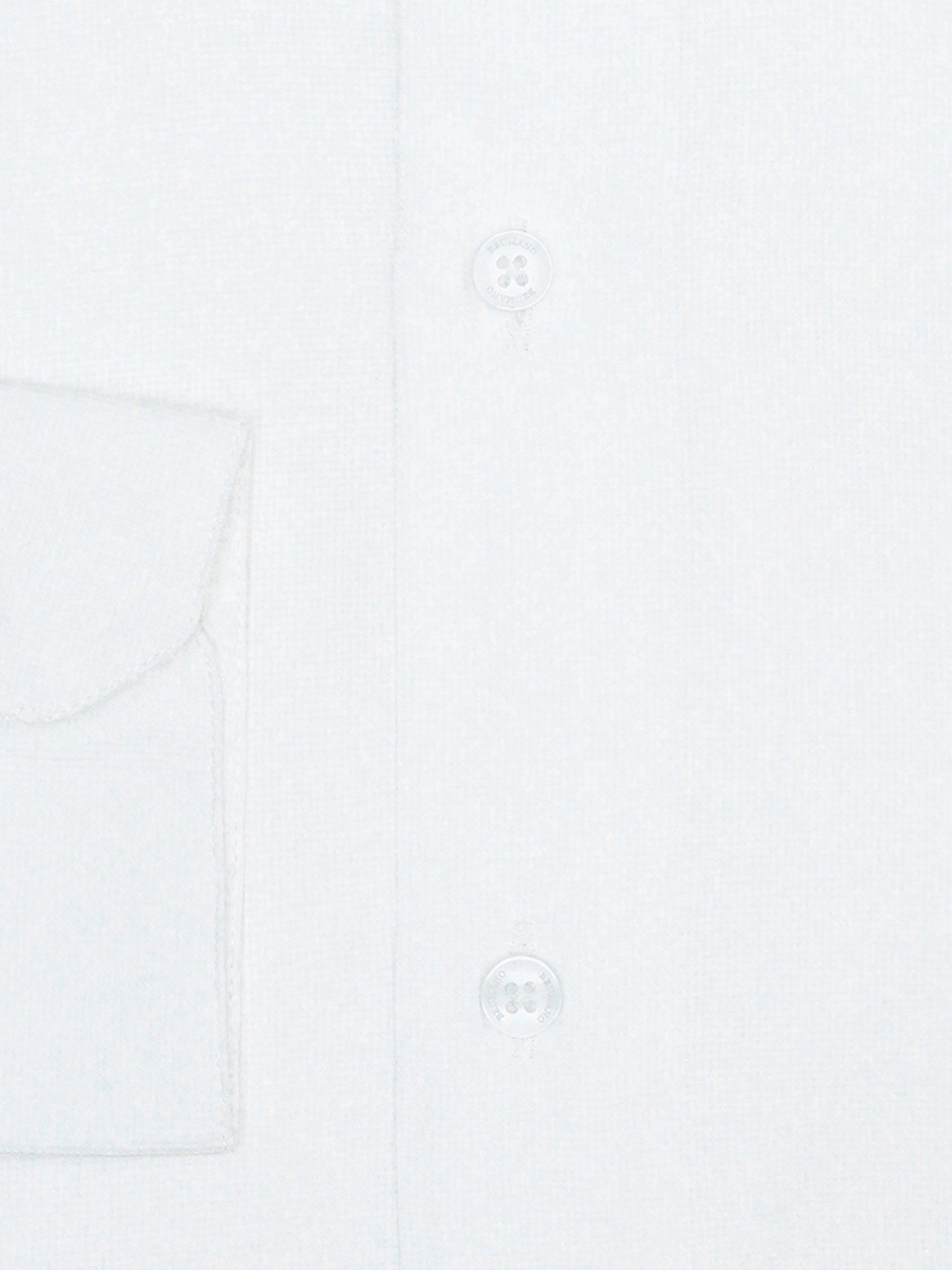 White Structured Shirt With High Collar - Luxe