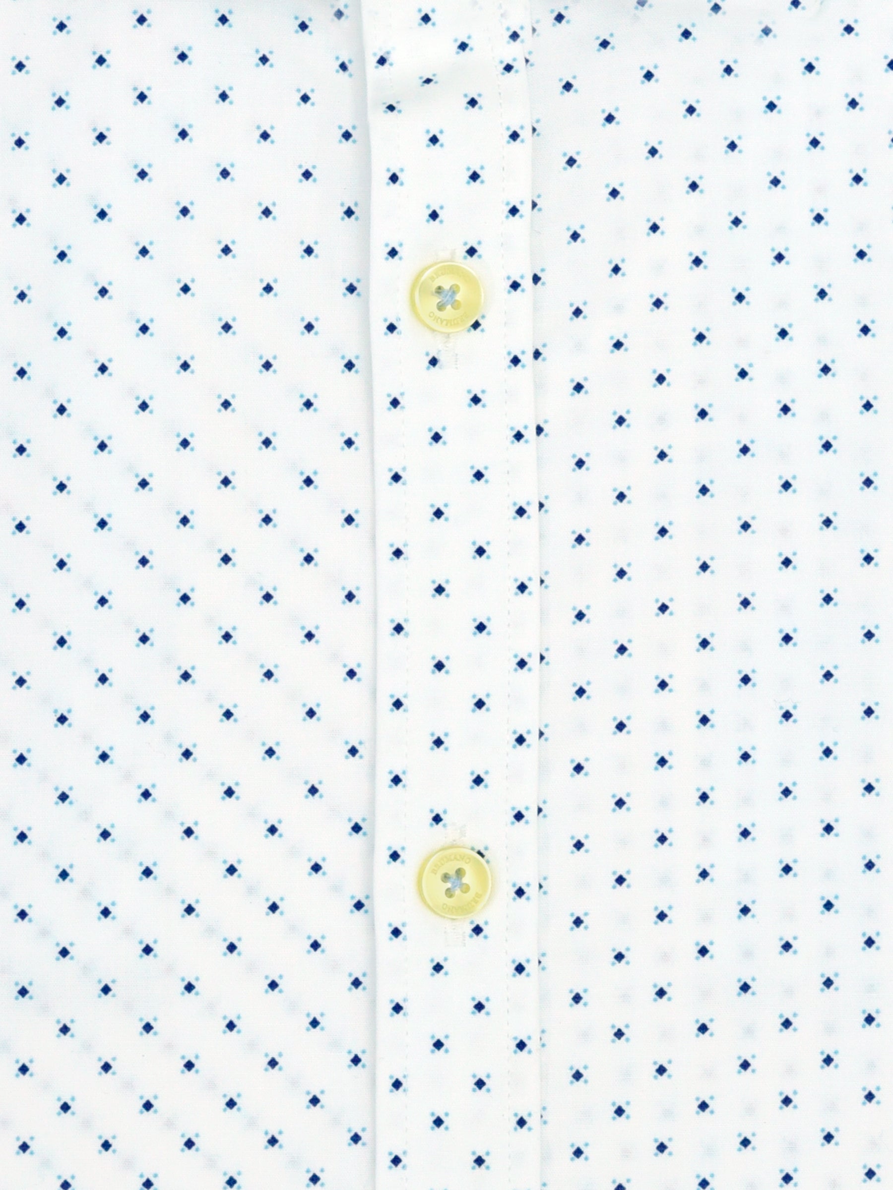 White & Blue Printed Formal Shirt