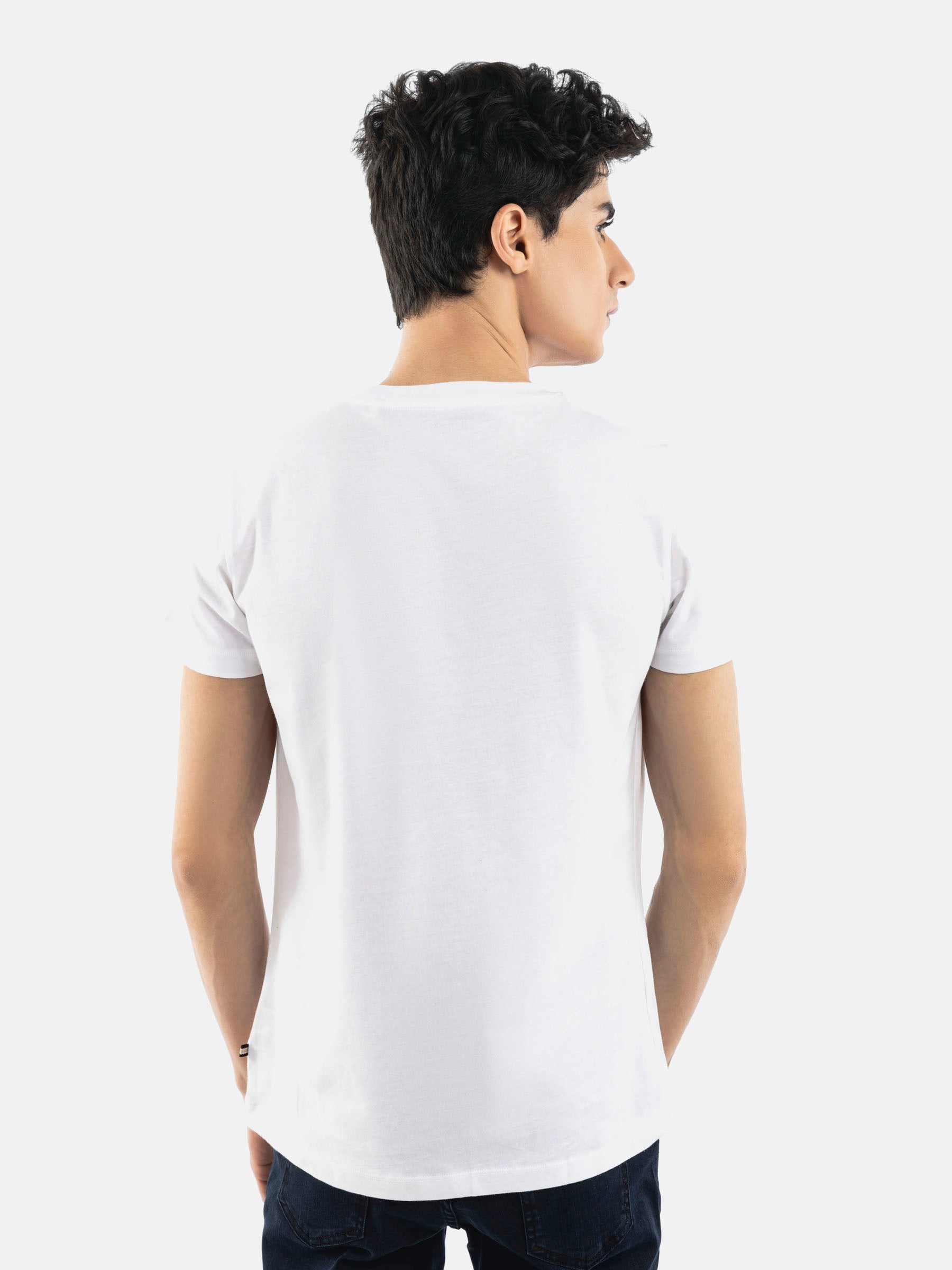 White 'City Rhythm' Graphic Printed T-Shirt