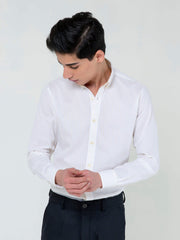 White & Yellow Pinstriped Shirt