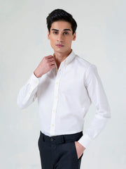 White & Yellow Pinstriped Shirt