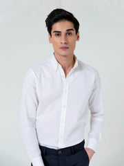 White & Yellow Pinstriped Shirt