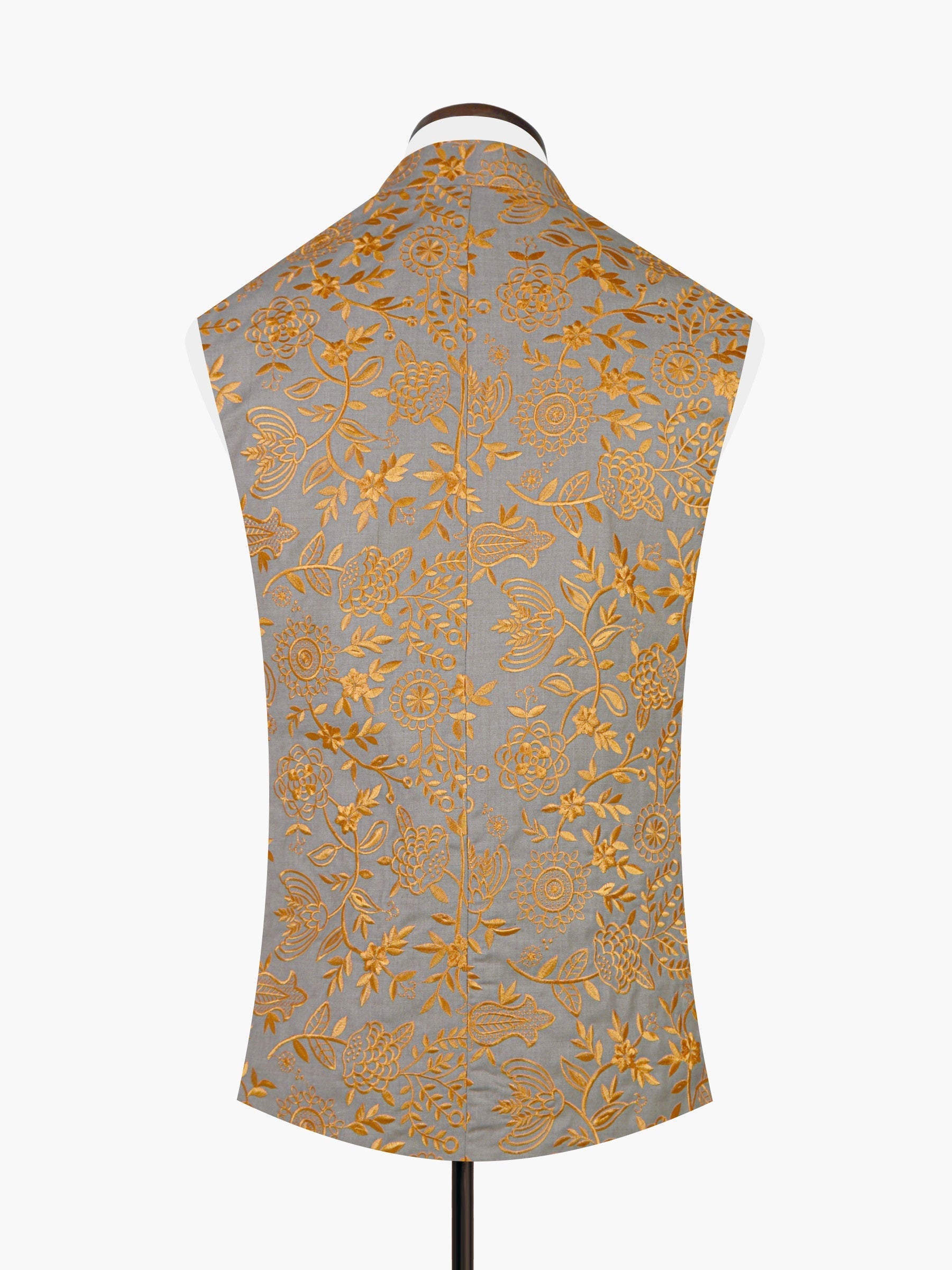 Yellow Embroidered Sartoria Waistcoat