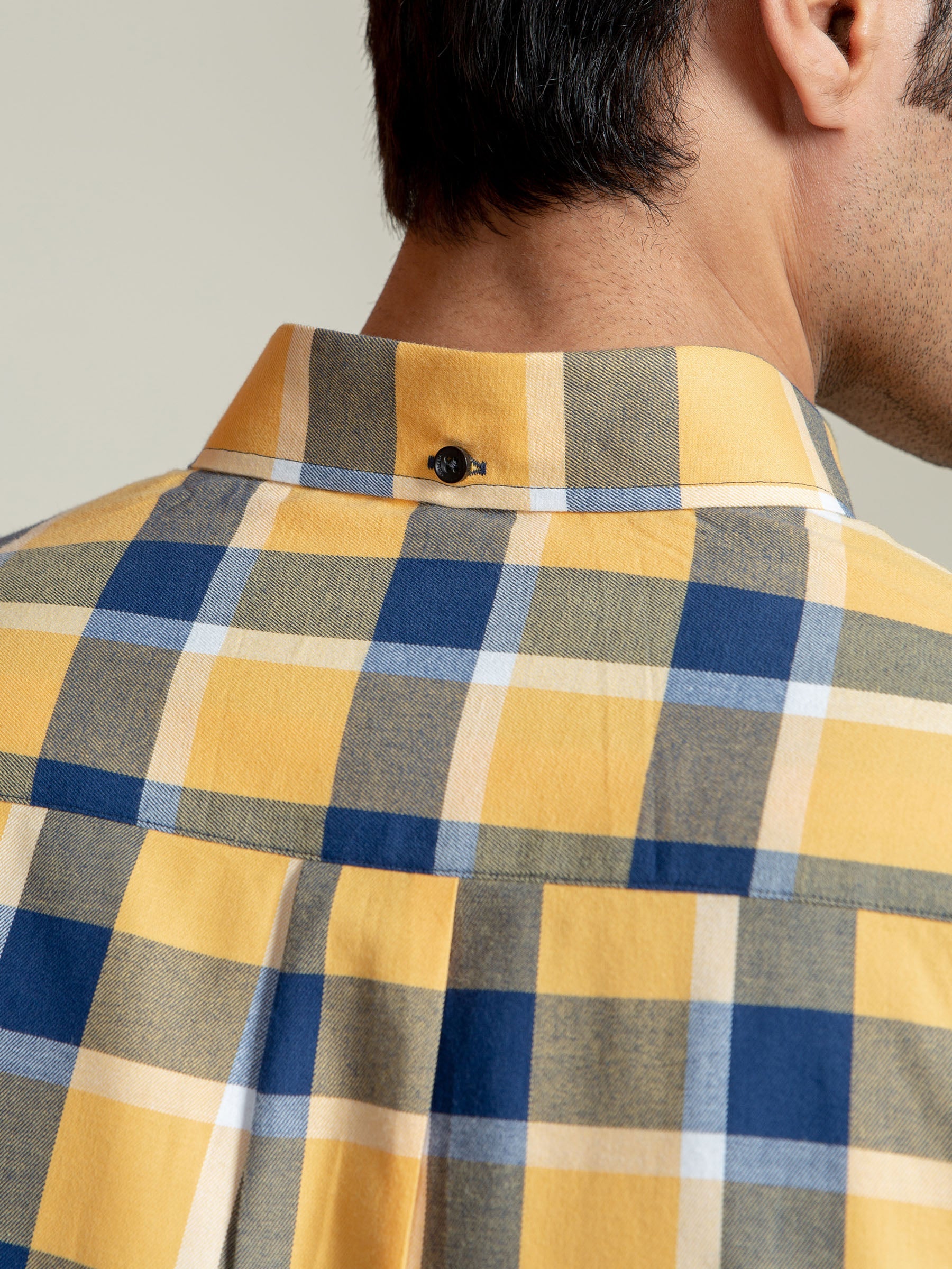 Yellow Flannel Checkered Shirt
