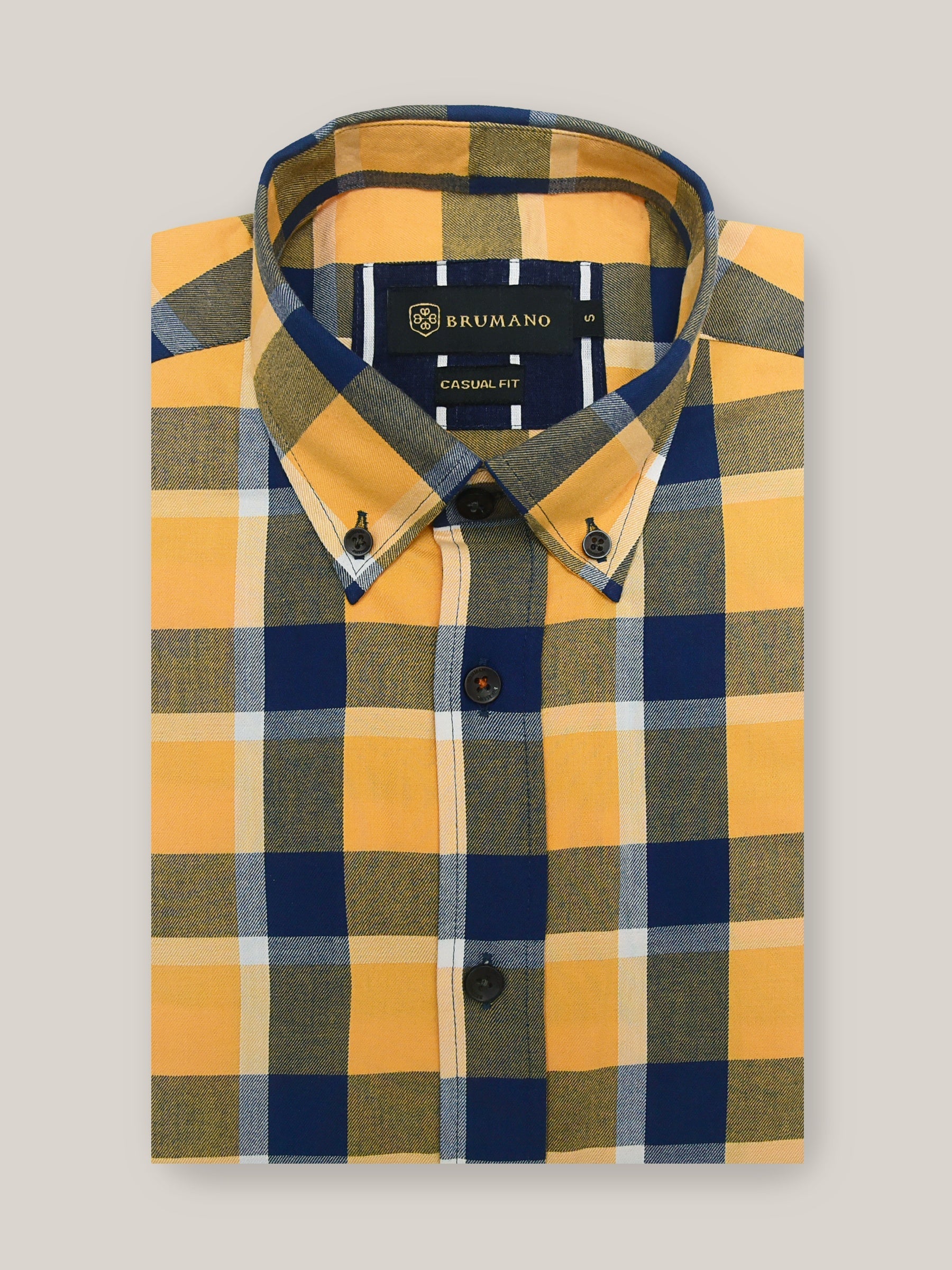 Yellow Flannel Checkered Shirt
