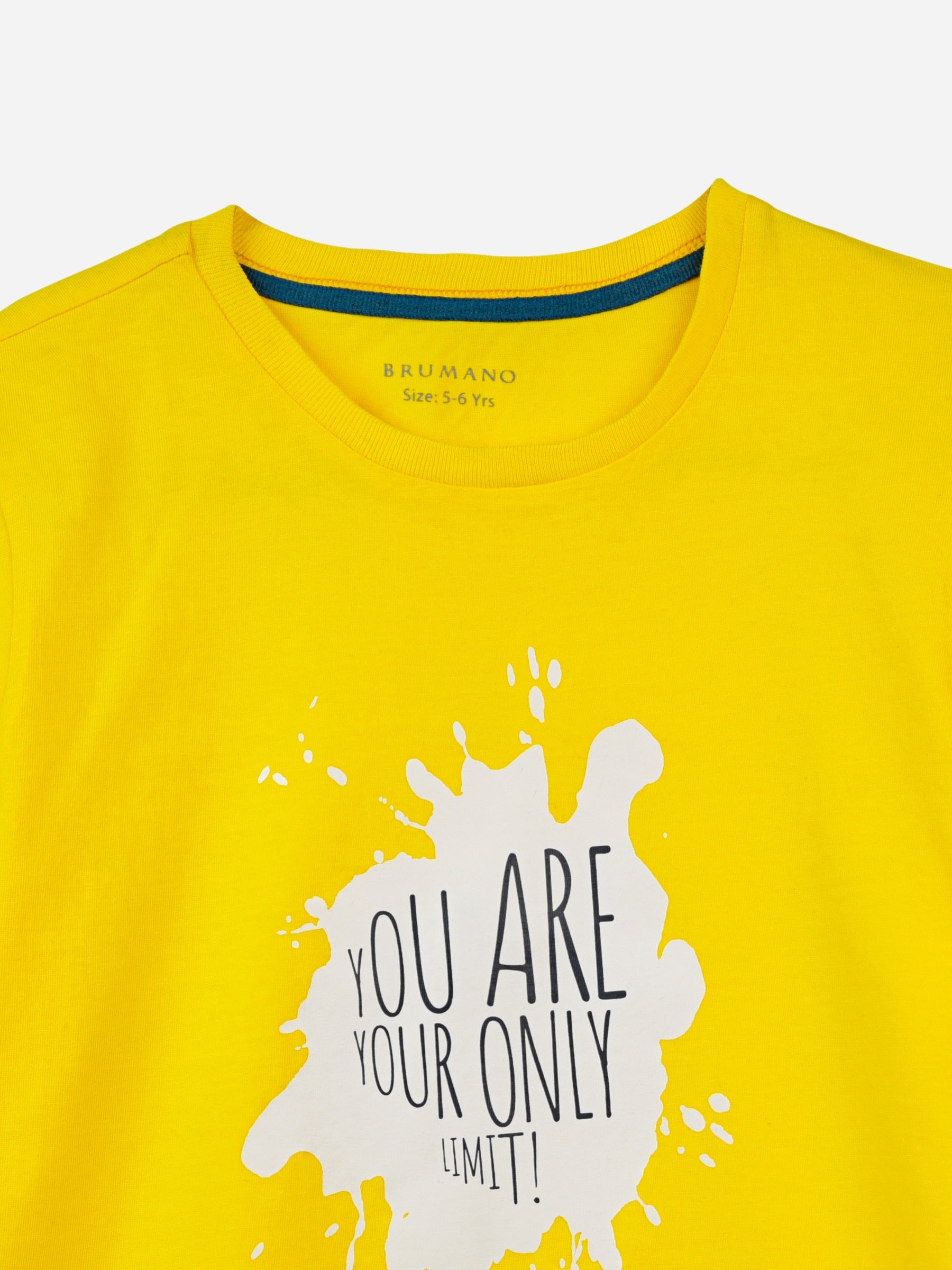 Yellow Graphic Printed Casual T-Shirt