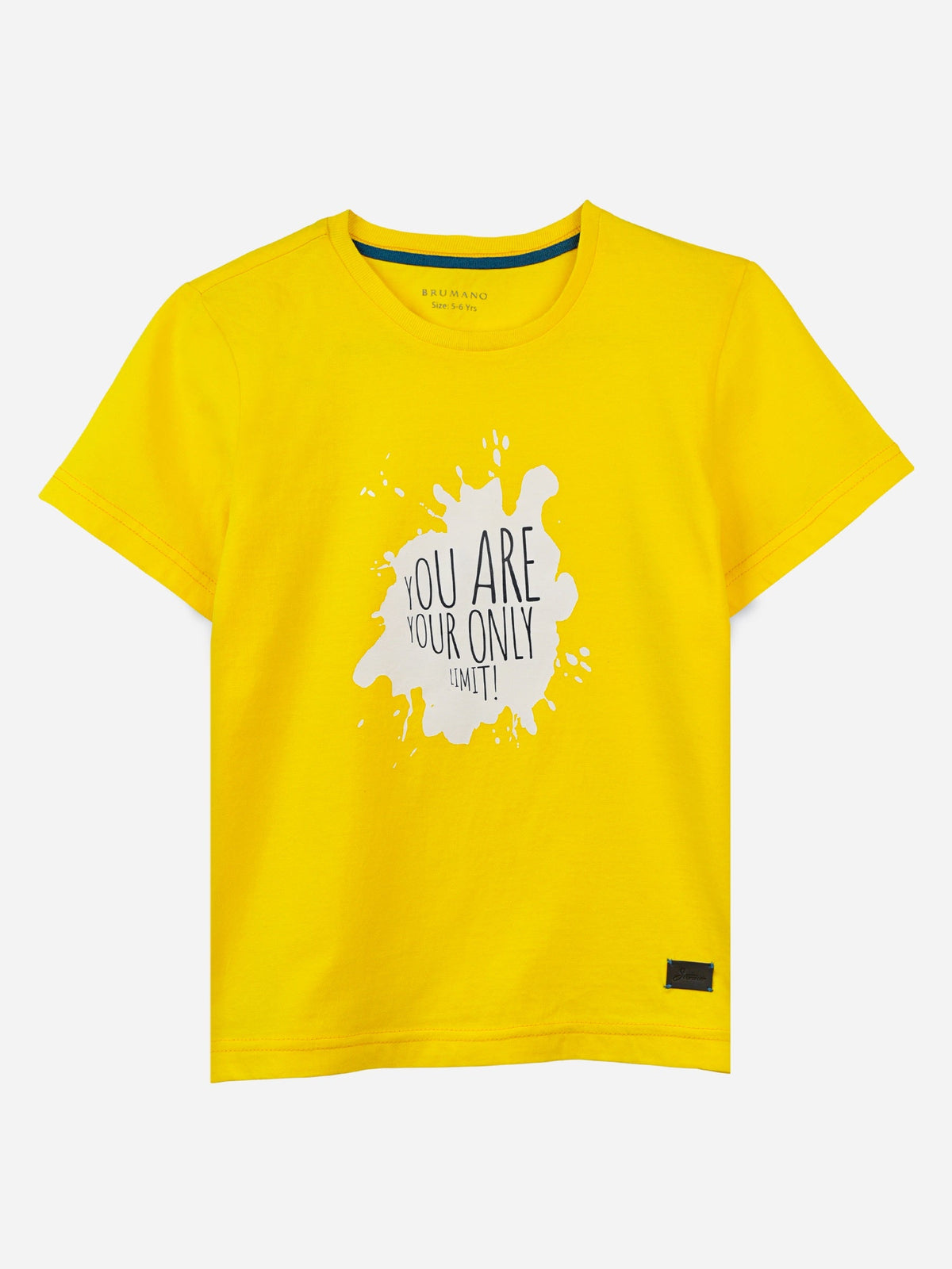 Yellow Graphic Printed Casual T-Shirt