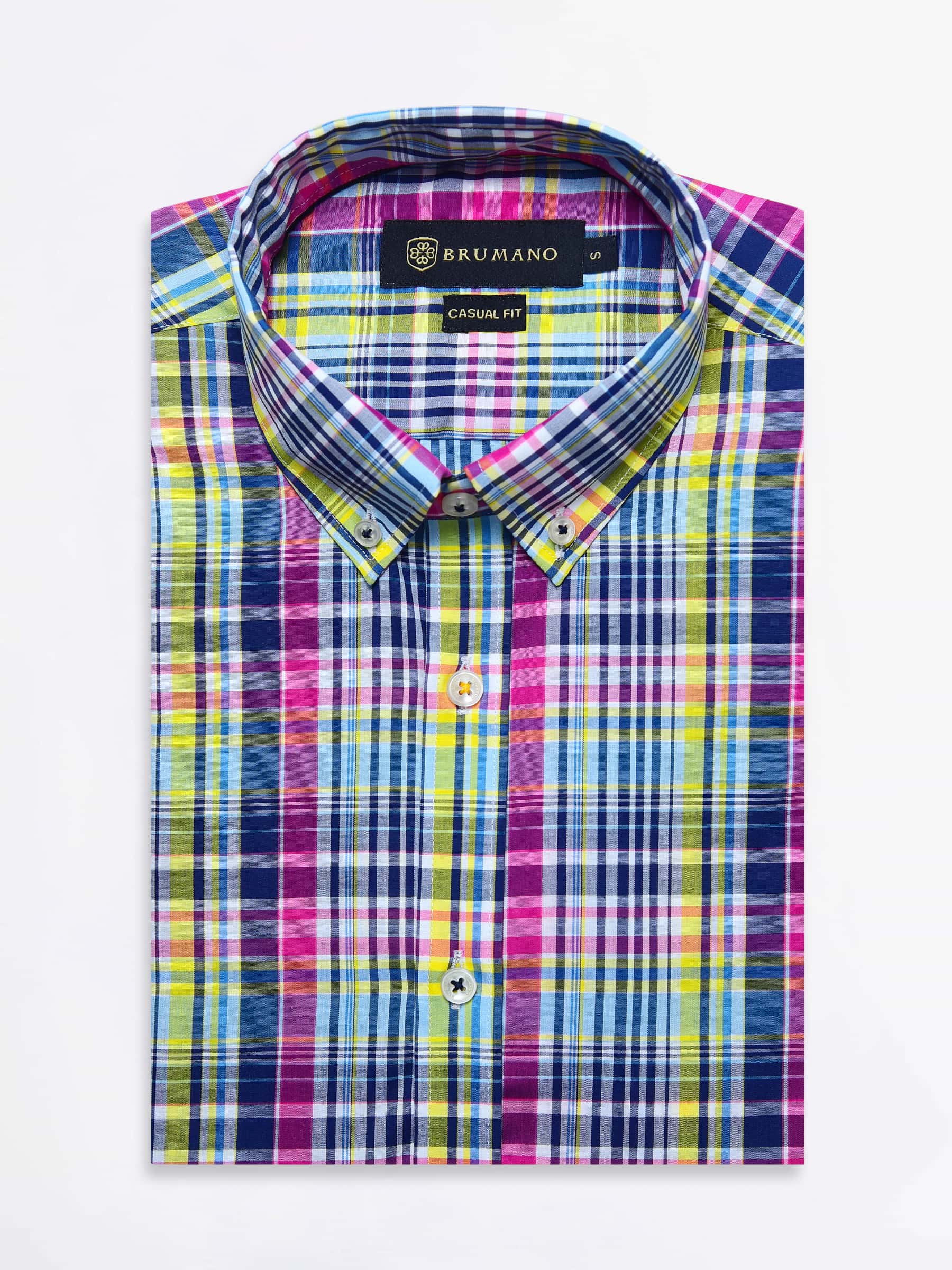 Yellow & Pink Check Shirt