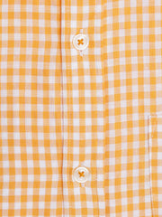 Yellow Bold Gingham Checkered Shirt