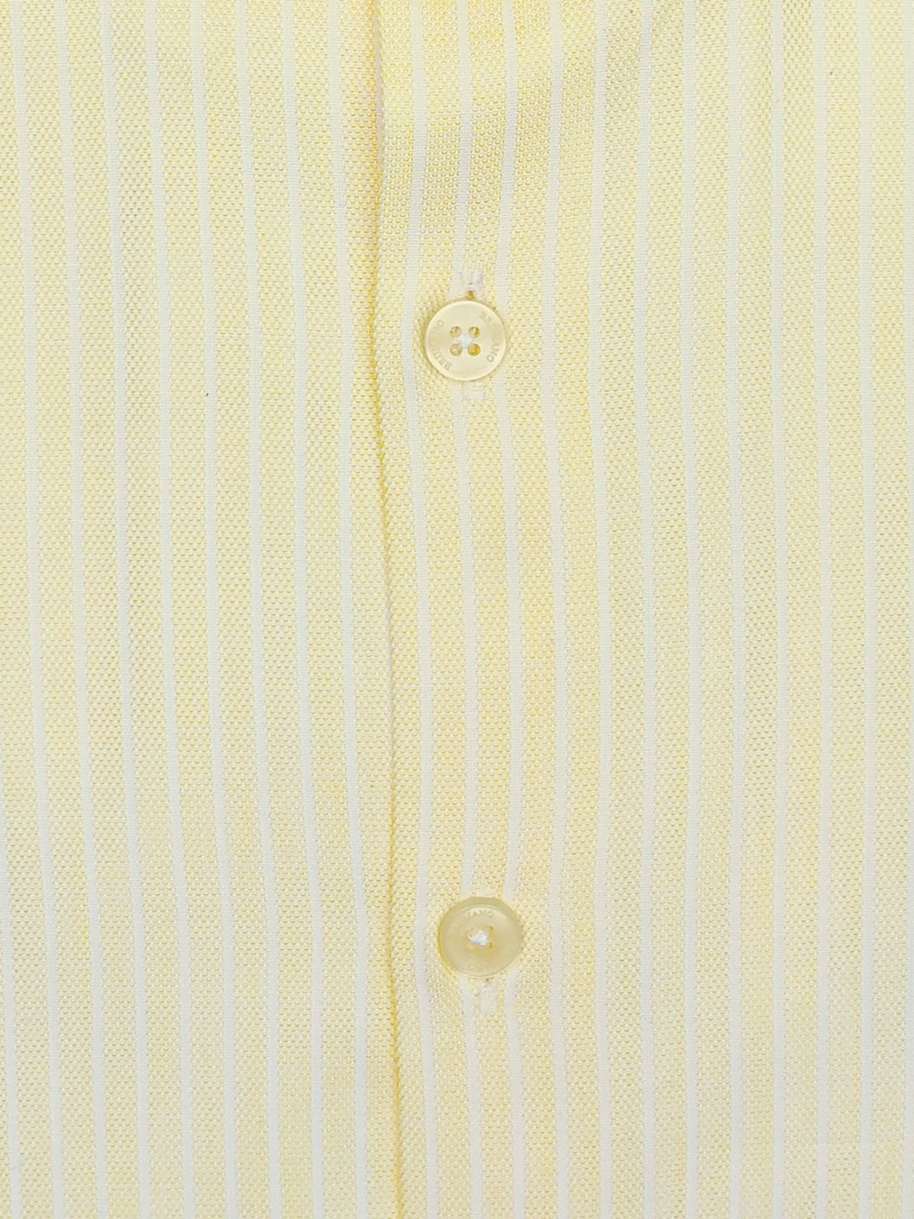 Yellow Structured Striped Formal Shirt