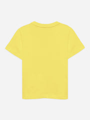 Yellow 'Racing' Printed T-Shirt - Junior