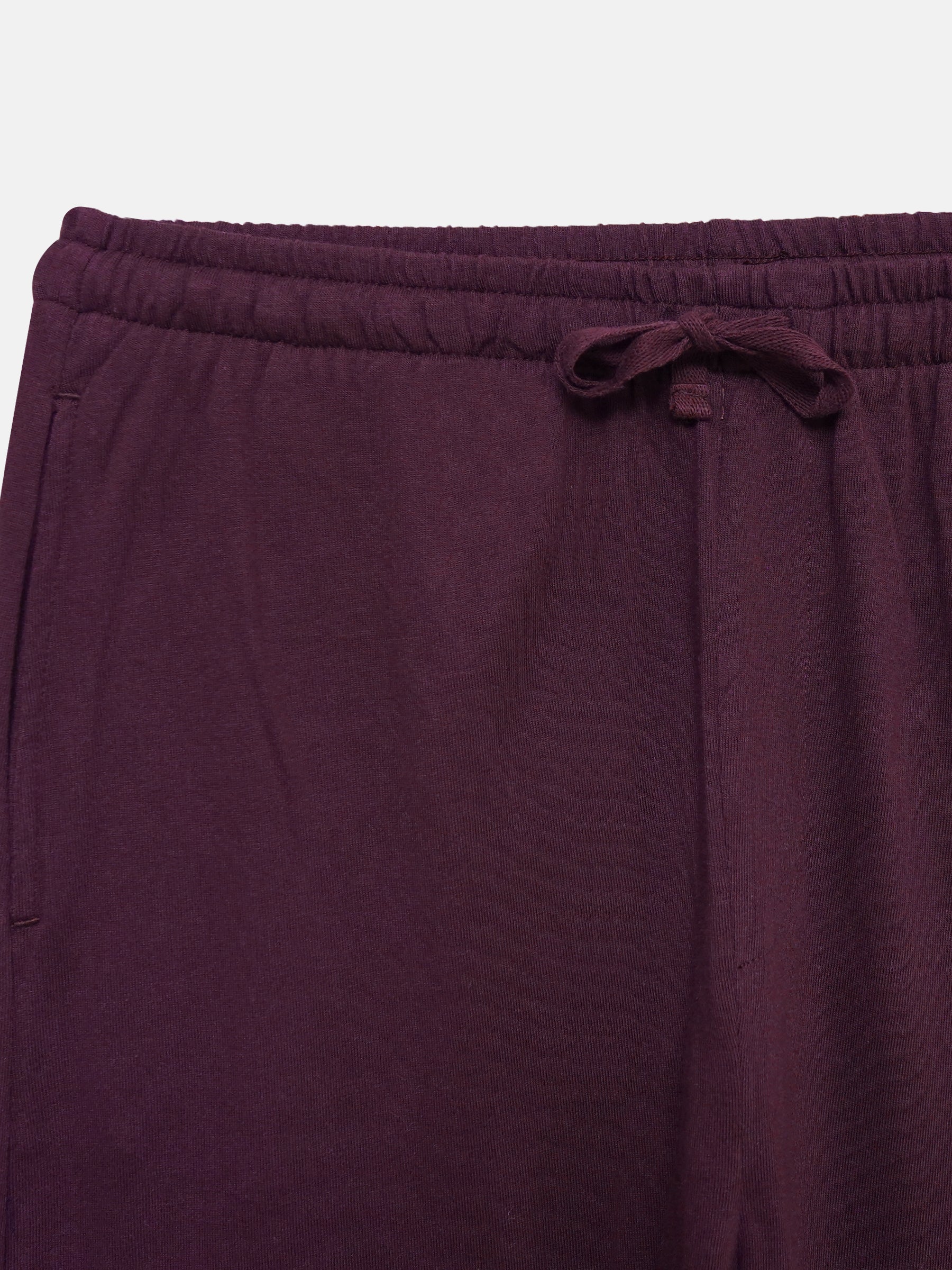 Burgundy Relax Fit Knitted Lounge Pajama