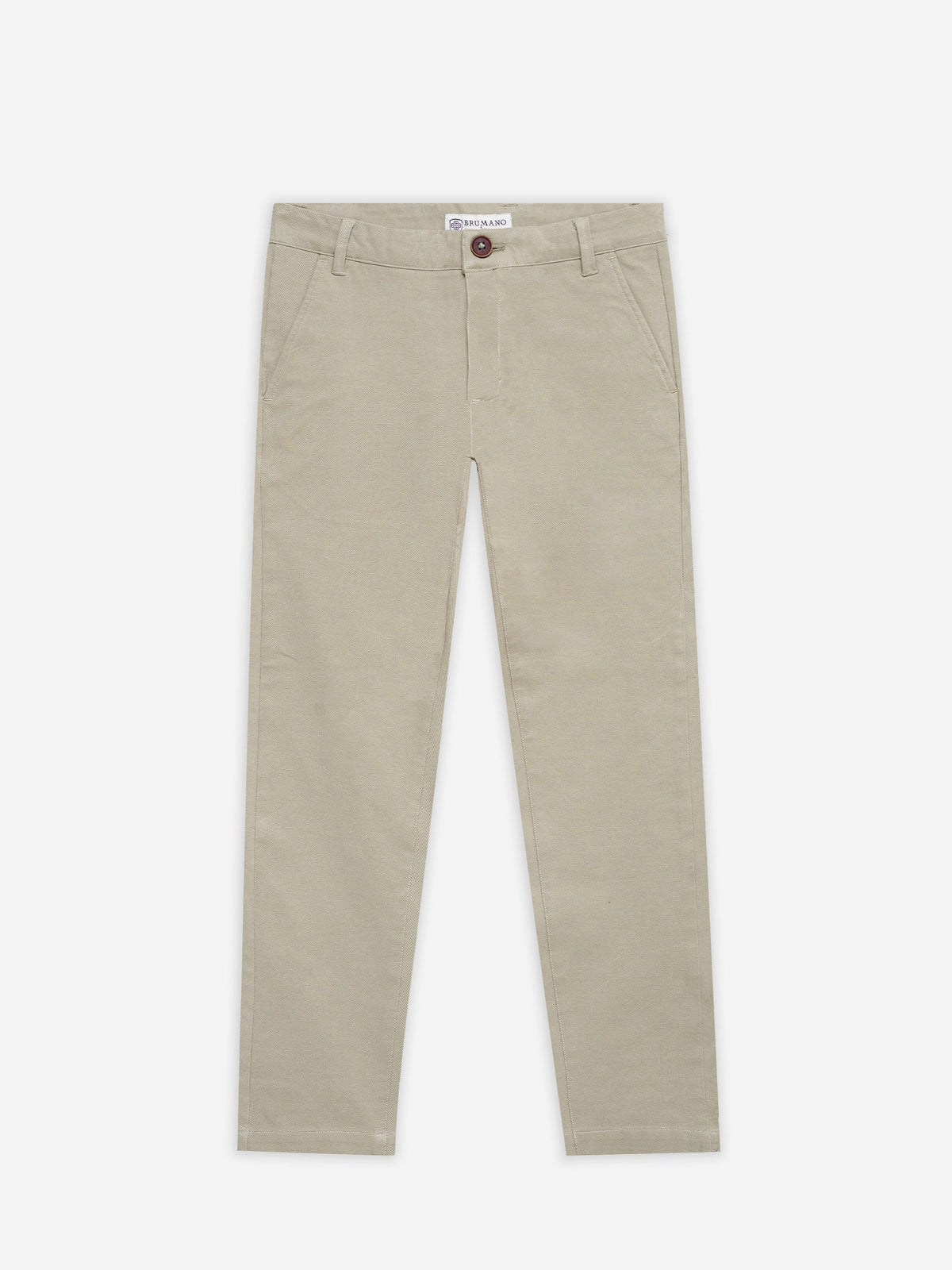 Khaki Casual Cotton Trouser - Junior