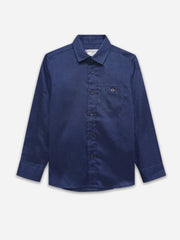 Navy Blue Light Weight Long Sleeve Shirt - Junior