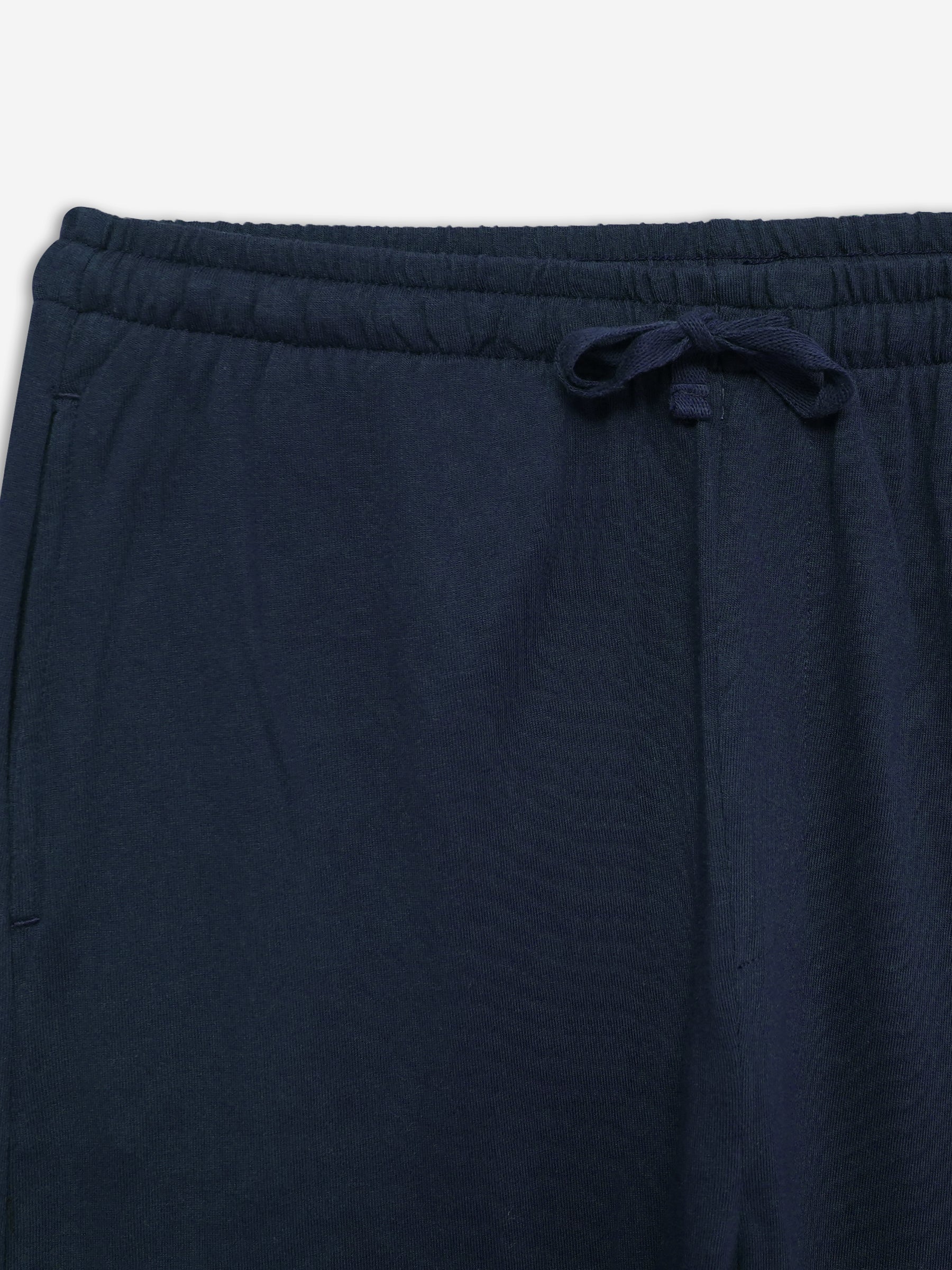 Navy Blue Relax Fit Knitted Lounge Pajama