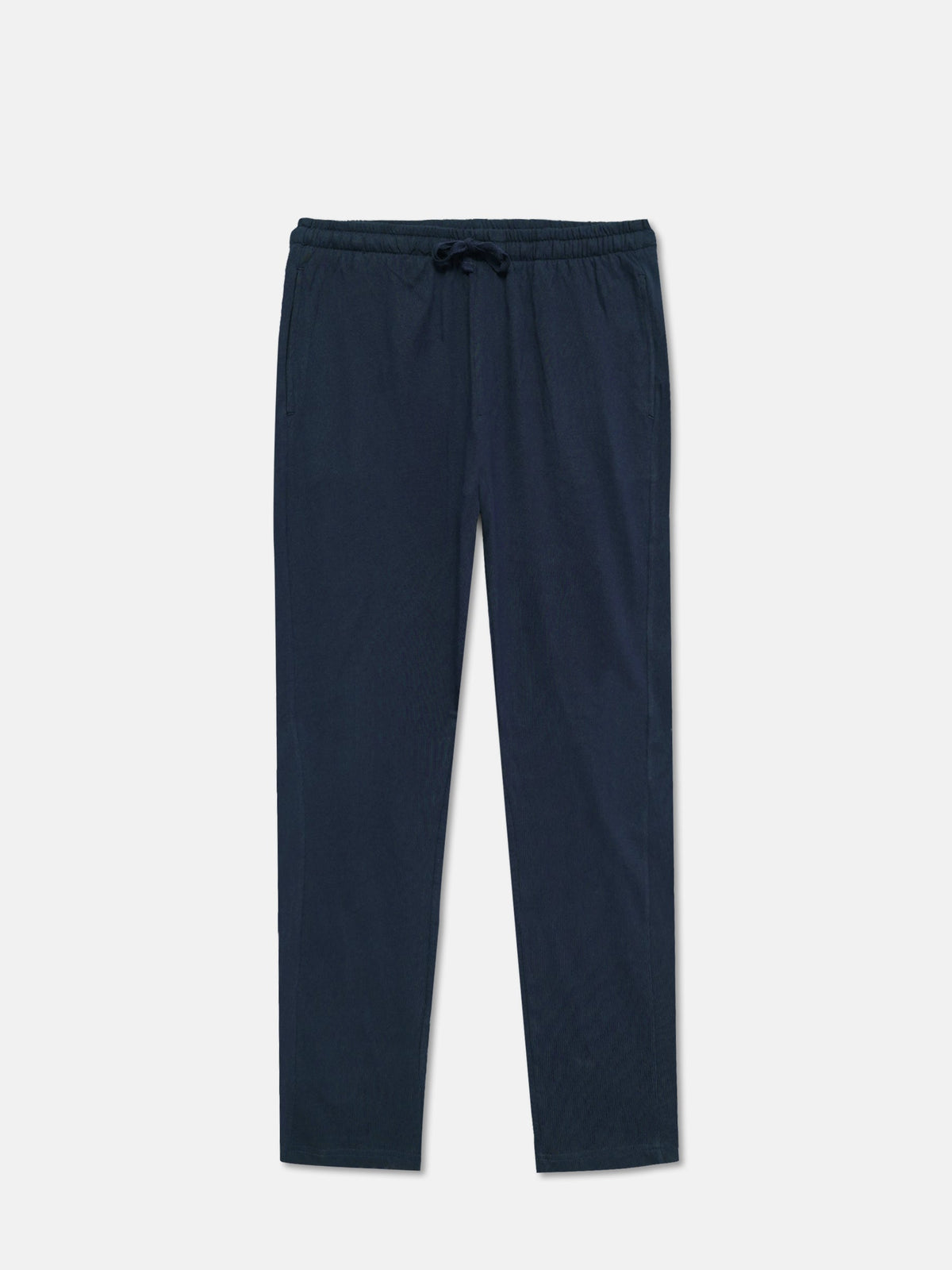 Navy Blue Relax Fit Knitted Lounge Pajama - Women