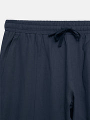 Navy Blue Strech Casual Pajama - Women