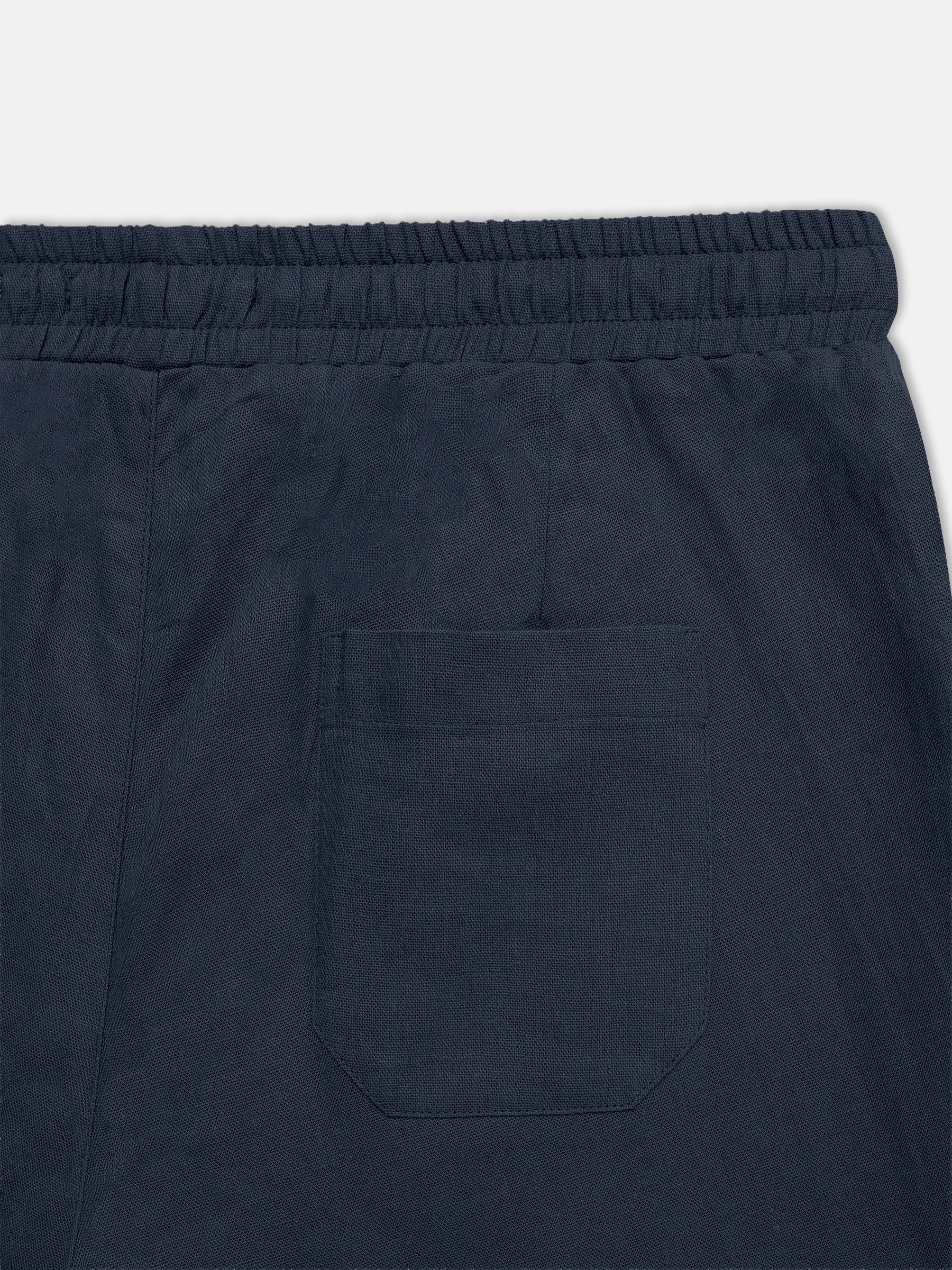 Navy Blue Strech Casual Pajama - Women