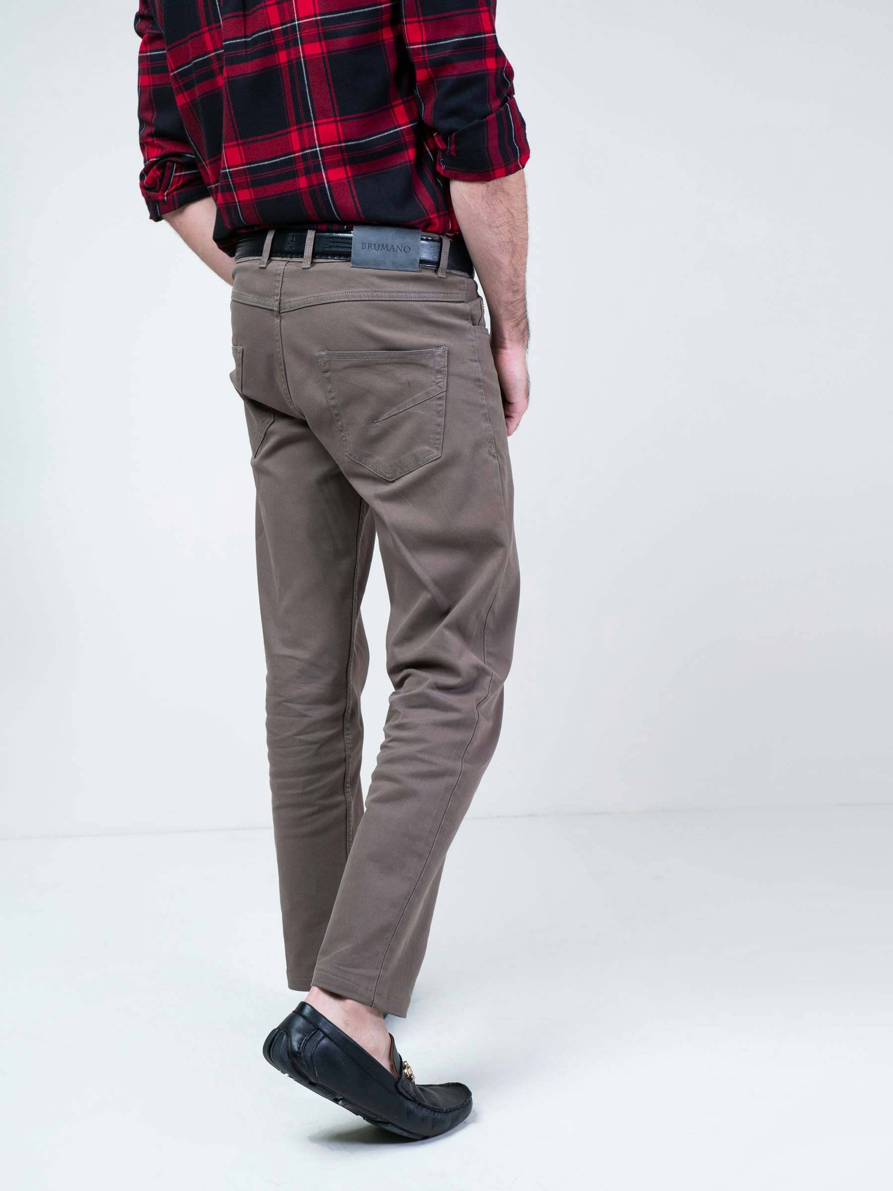 Sandy Brown Five Pocket Trouser