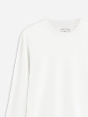 White Long Sleeve Crew Neck T-Shirt - Women