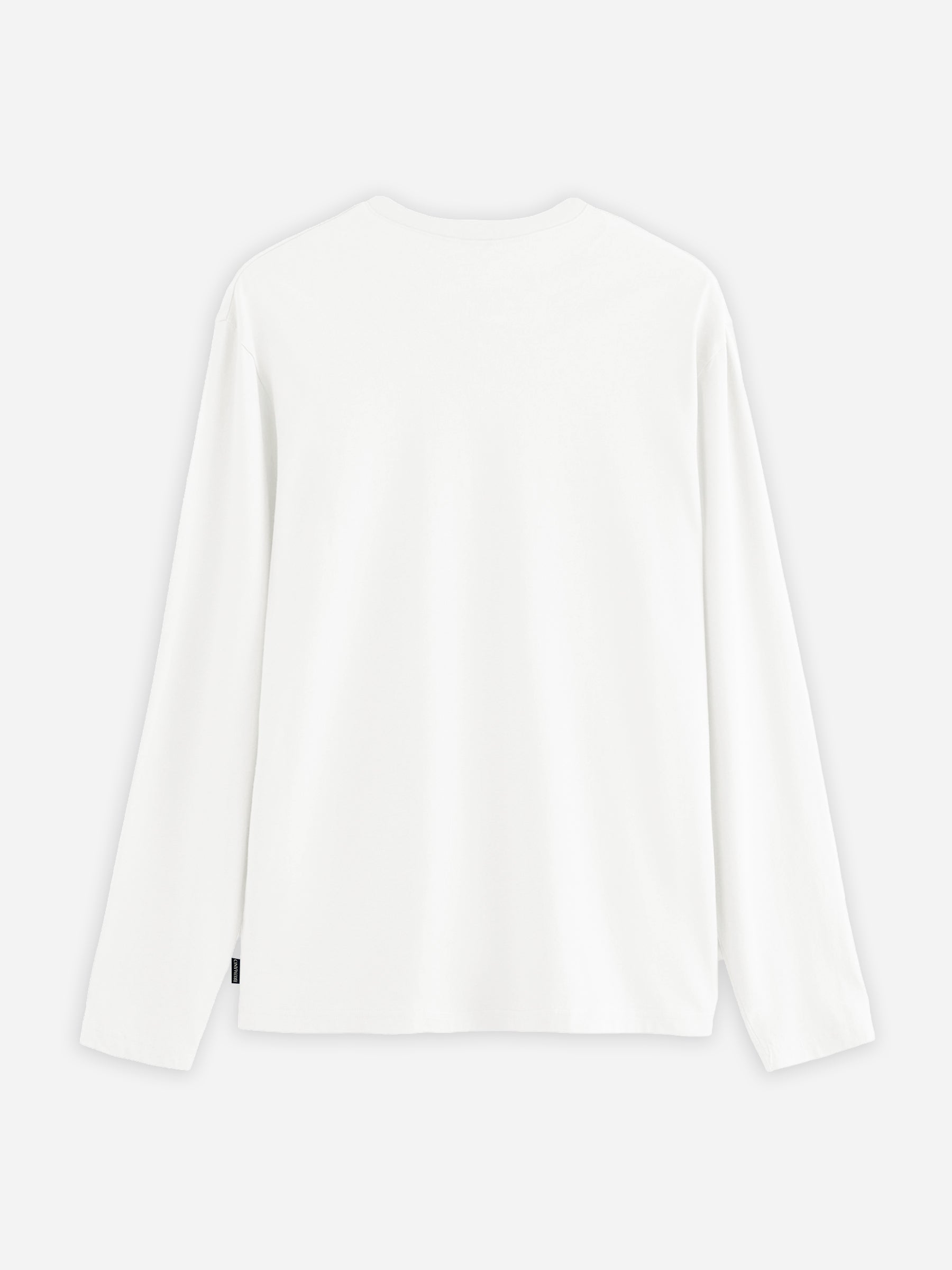 White Long Sleeve Crew Neck T-Shirt