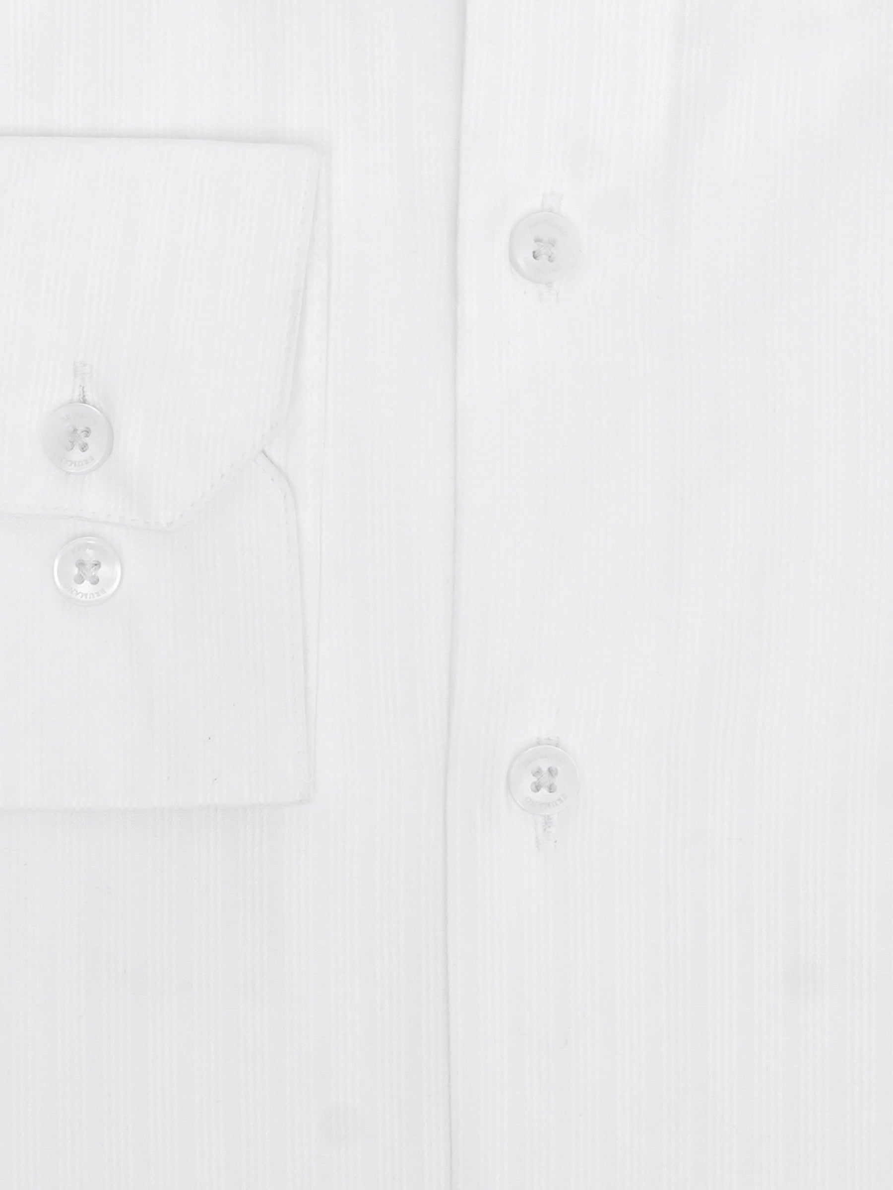 White Multi Self Striped Shirt - Luxe